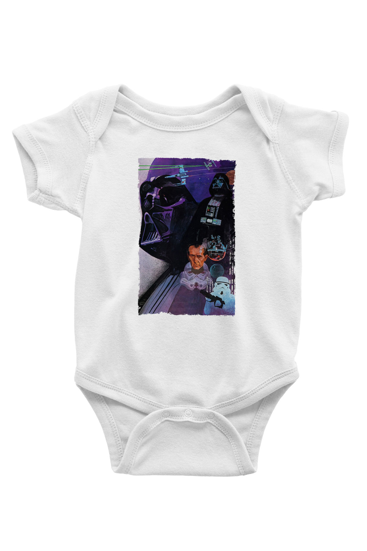 Unisex Star Wars Baskılı Bebek Body - Zıbın