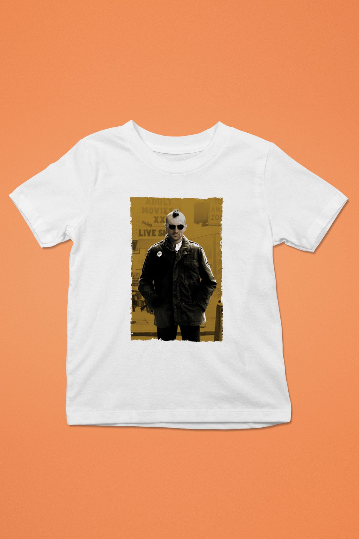 Unisex Taksi Şoförü (Taxi Driver) Baskılı Beyaz Çocuk Tshirt