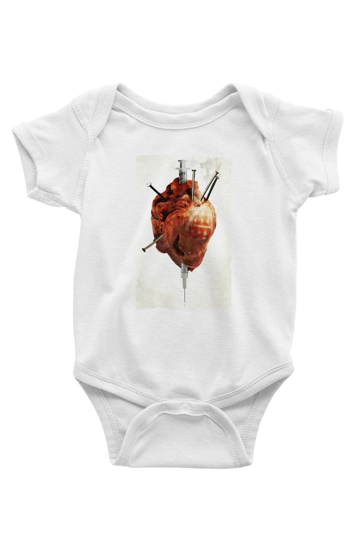 Unisex Tetikçi - Crank Baskılı Bebek Body - Zıbın