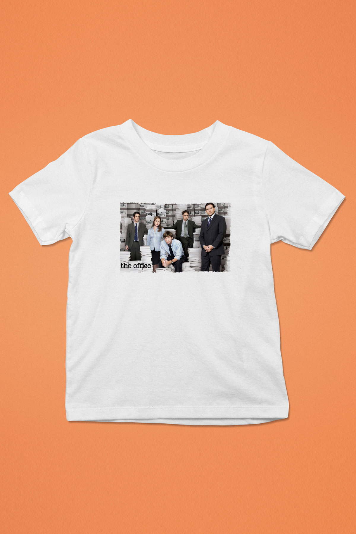 Unisex The Office Baskılı Beyaz Çocuk Tişört