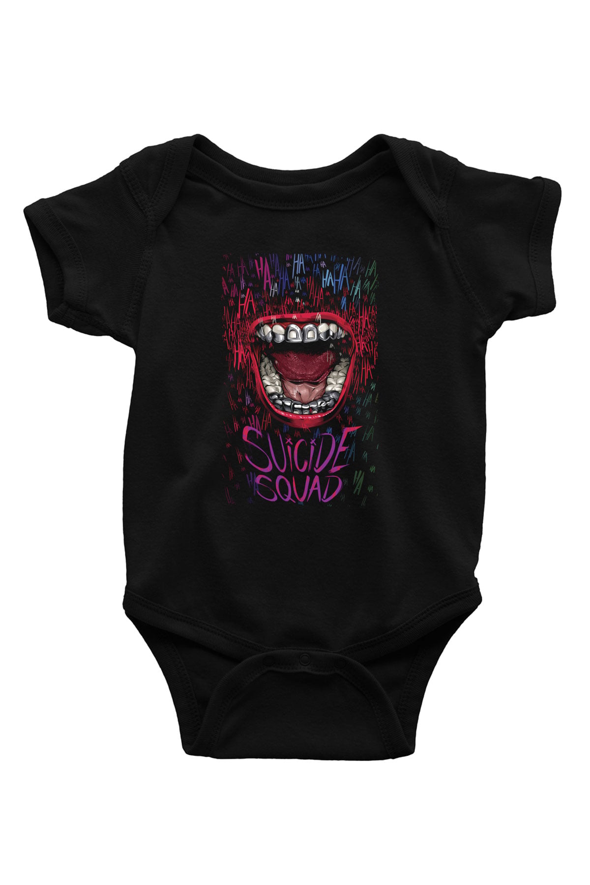 Unisex The Suicide Squad İntihar Timi (The Suicide Squad) Baskılı Siyah Çocuk Unisex Tshirt