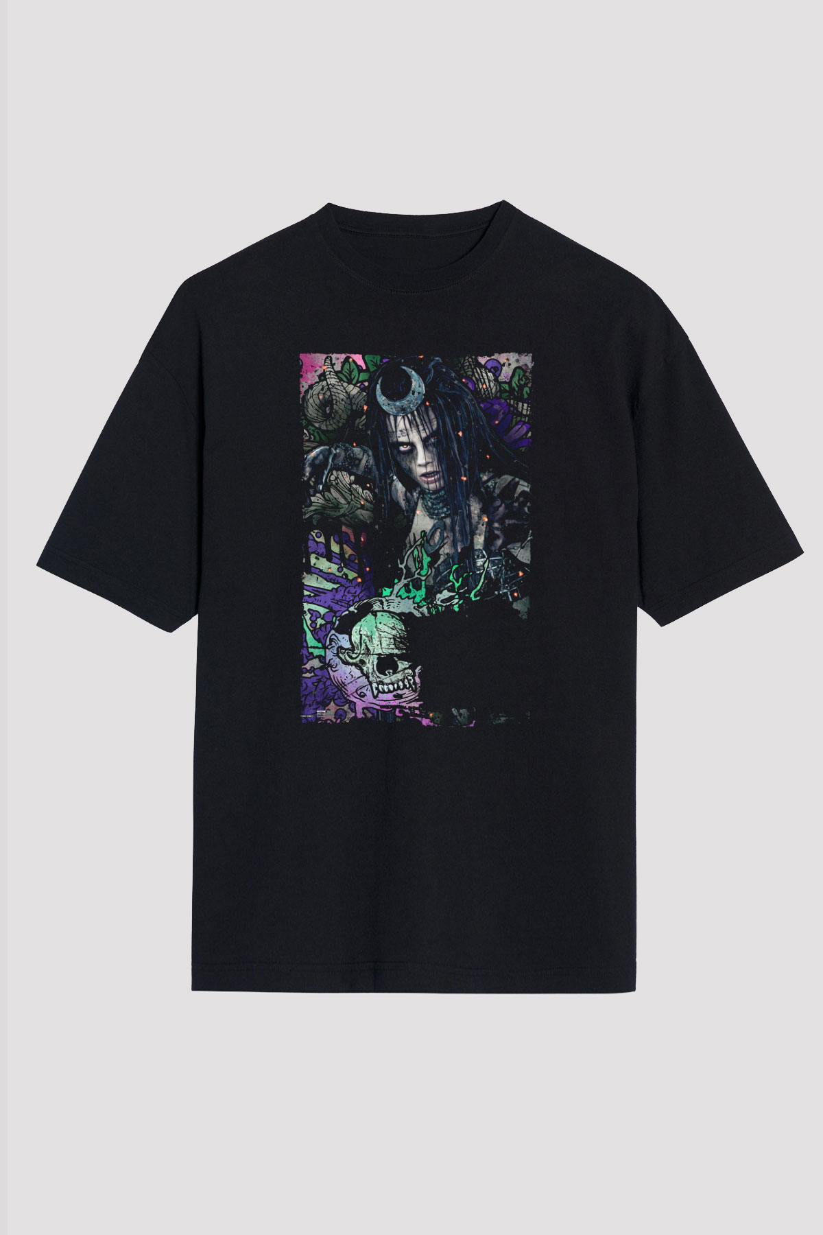 Unisex The Suicide Squad İntihar Timi (The Suicide Squad) Baskılı Siyah Unisex Oversize Tişört