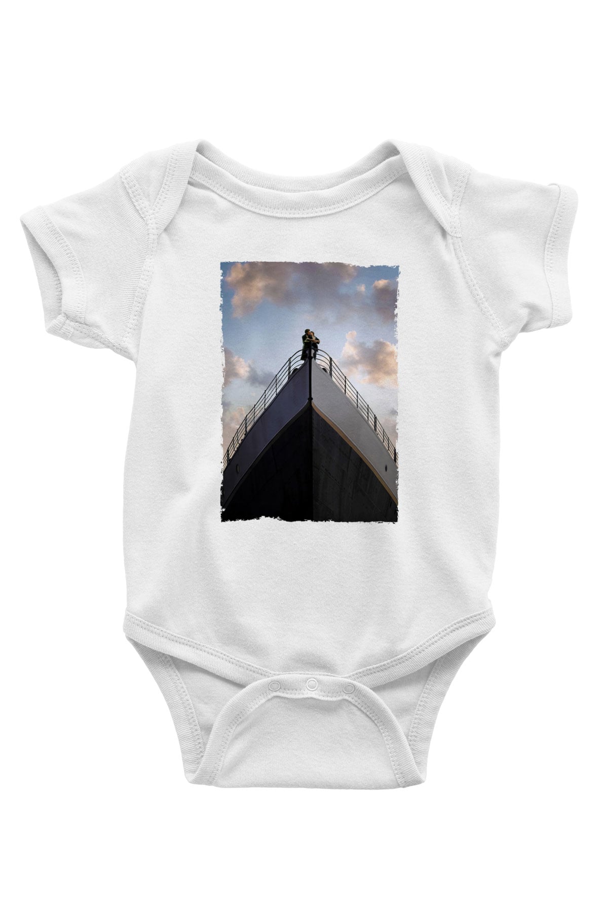 Unisex Titanik Baskılı Bebek Body - Zıbın