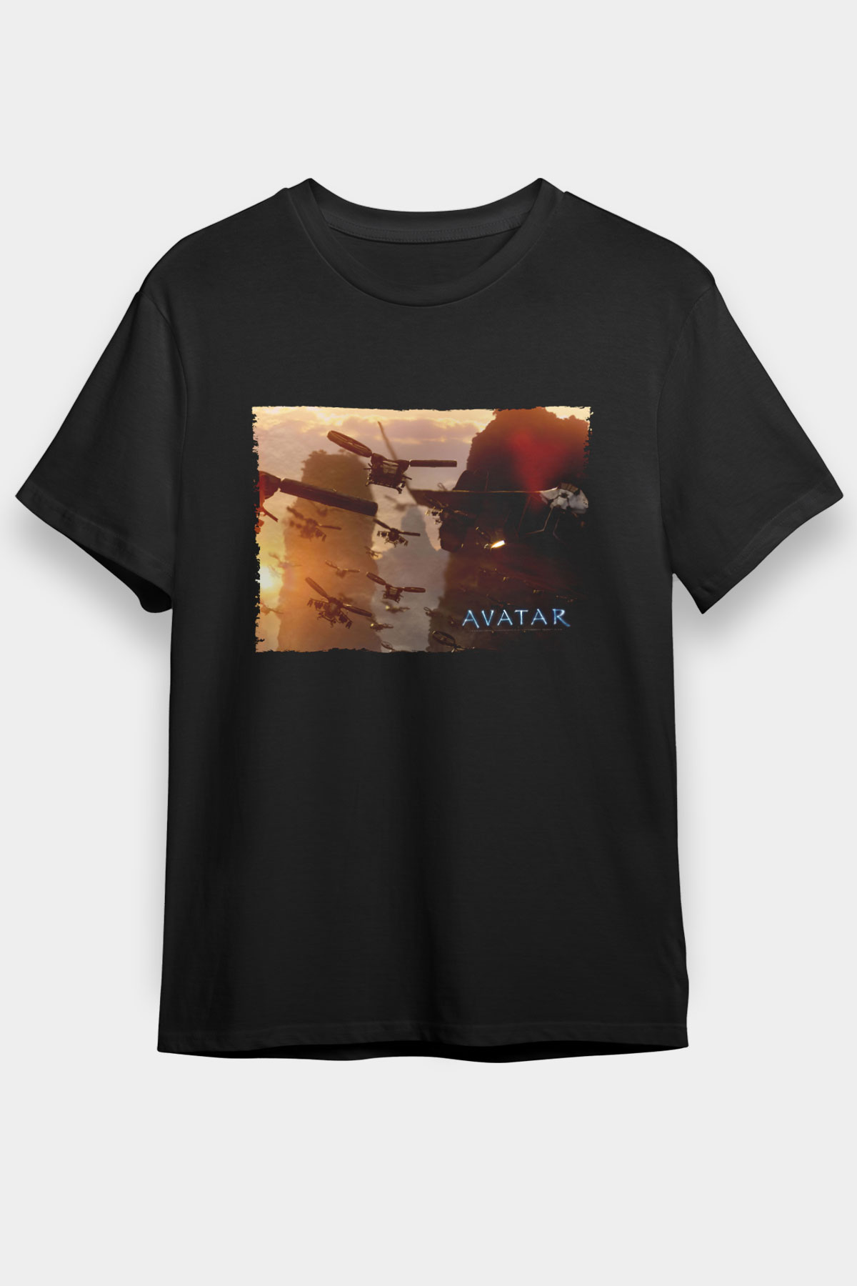 Unisex Unisex Avatar Siyah Tee - STREETWEAR