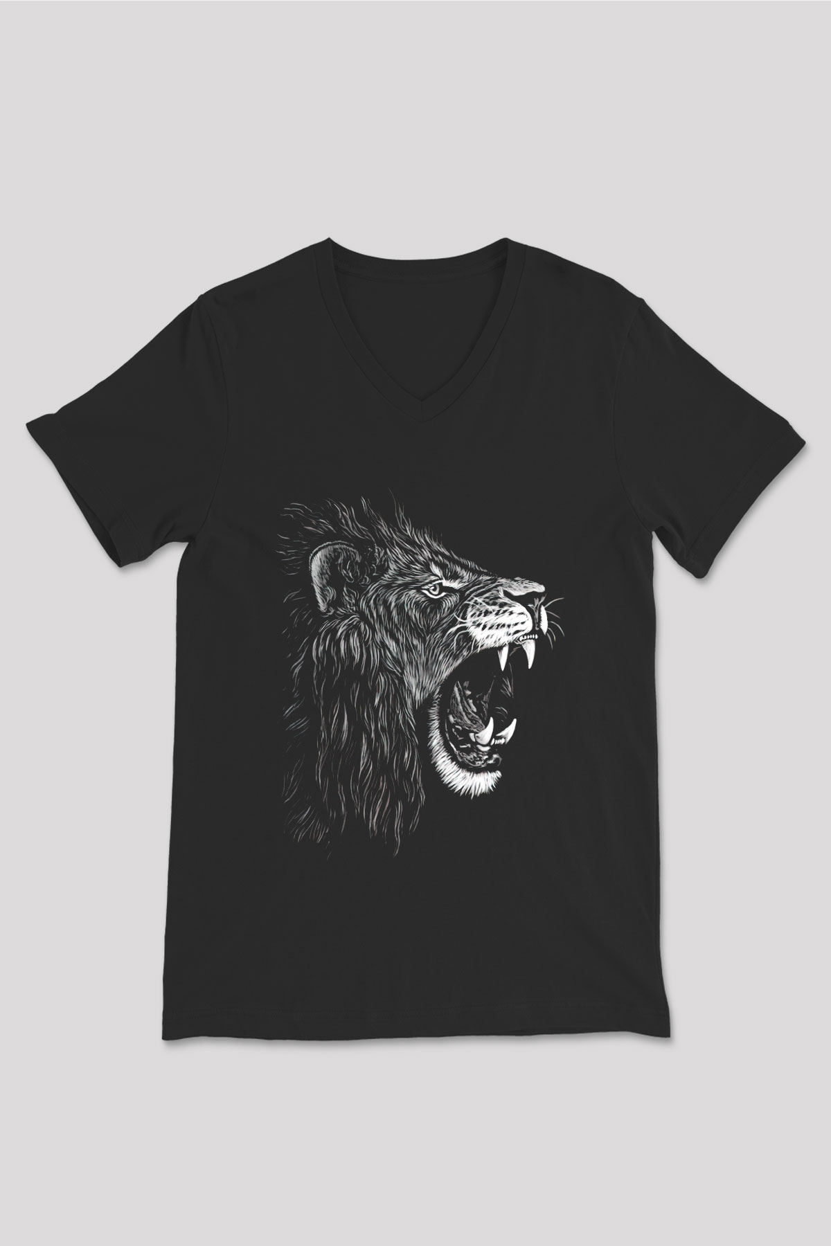Unisex V Yaka Tişört TSR203