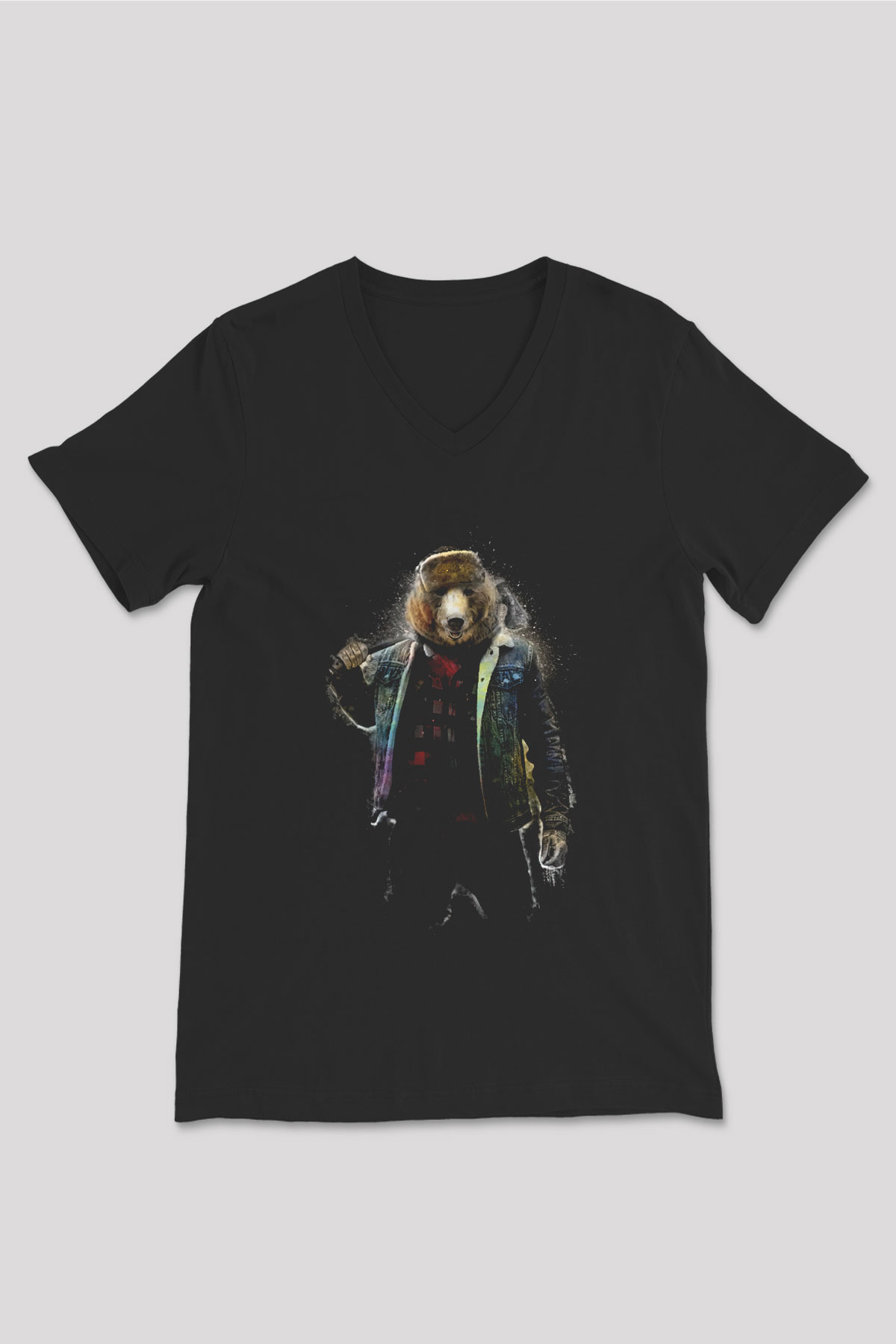 Unisex V Yaka Tişört TSR24