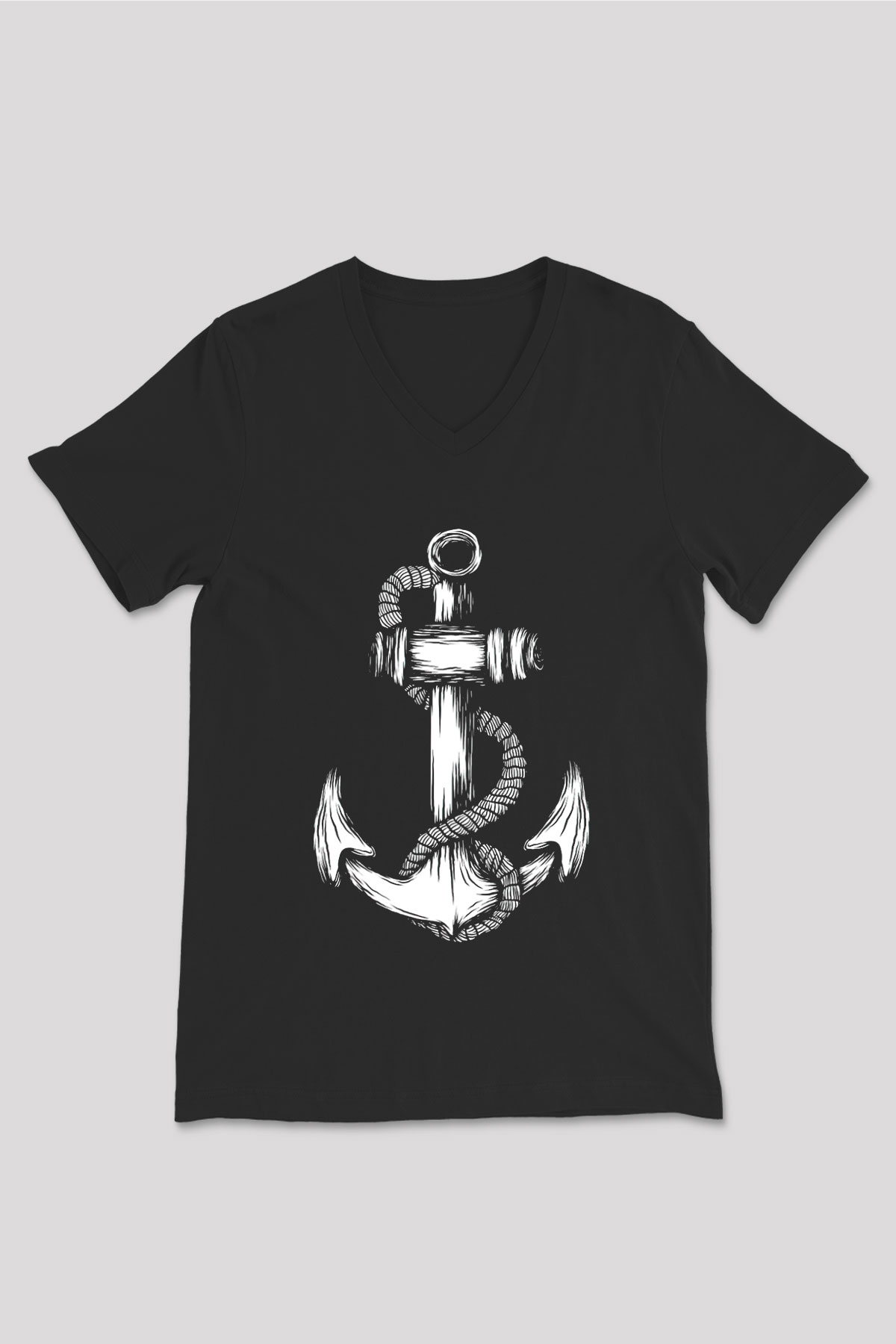 Unisex V Yaka Tişört TSR25