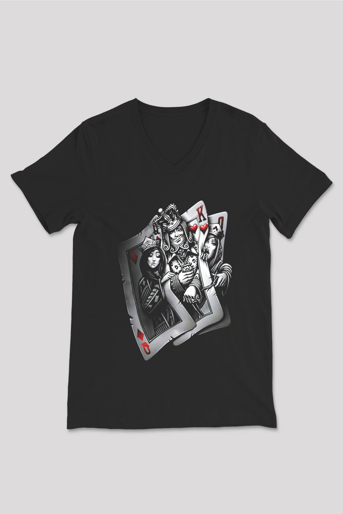 Unisex V Yaka Tişört TSR28