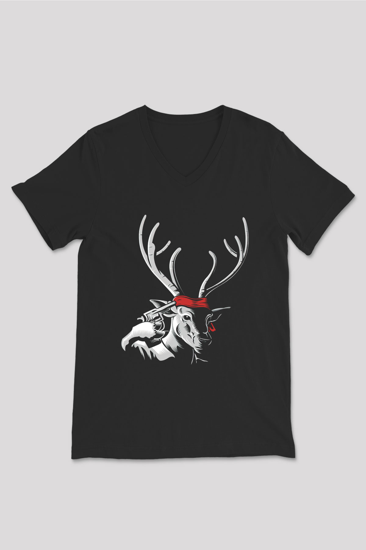 Unisex V Yaka Tişört TSR48