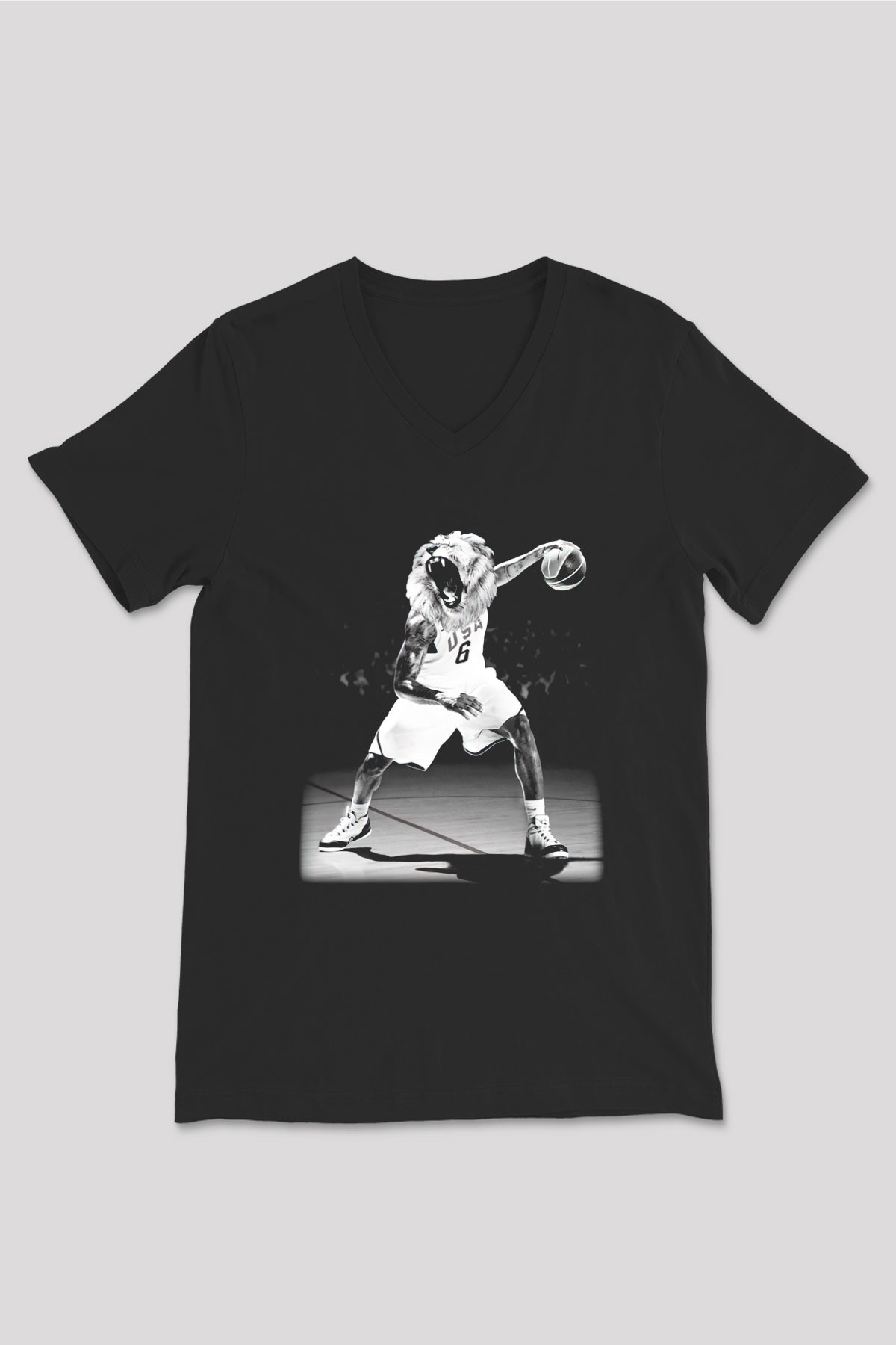 Unisex V Yaka Tişört TSR55