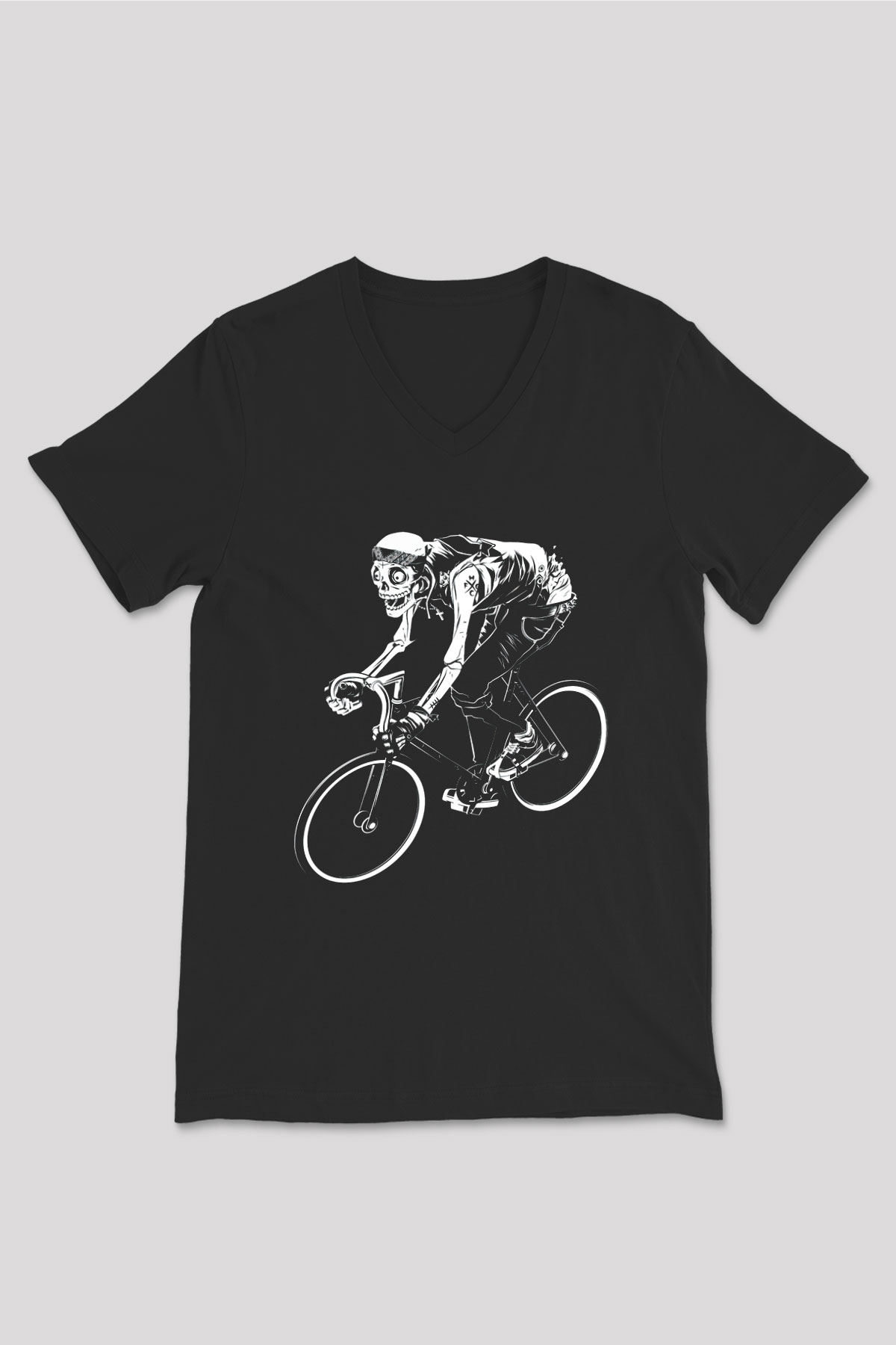 Unisex V Yaka Tişört TSR556