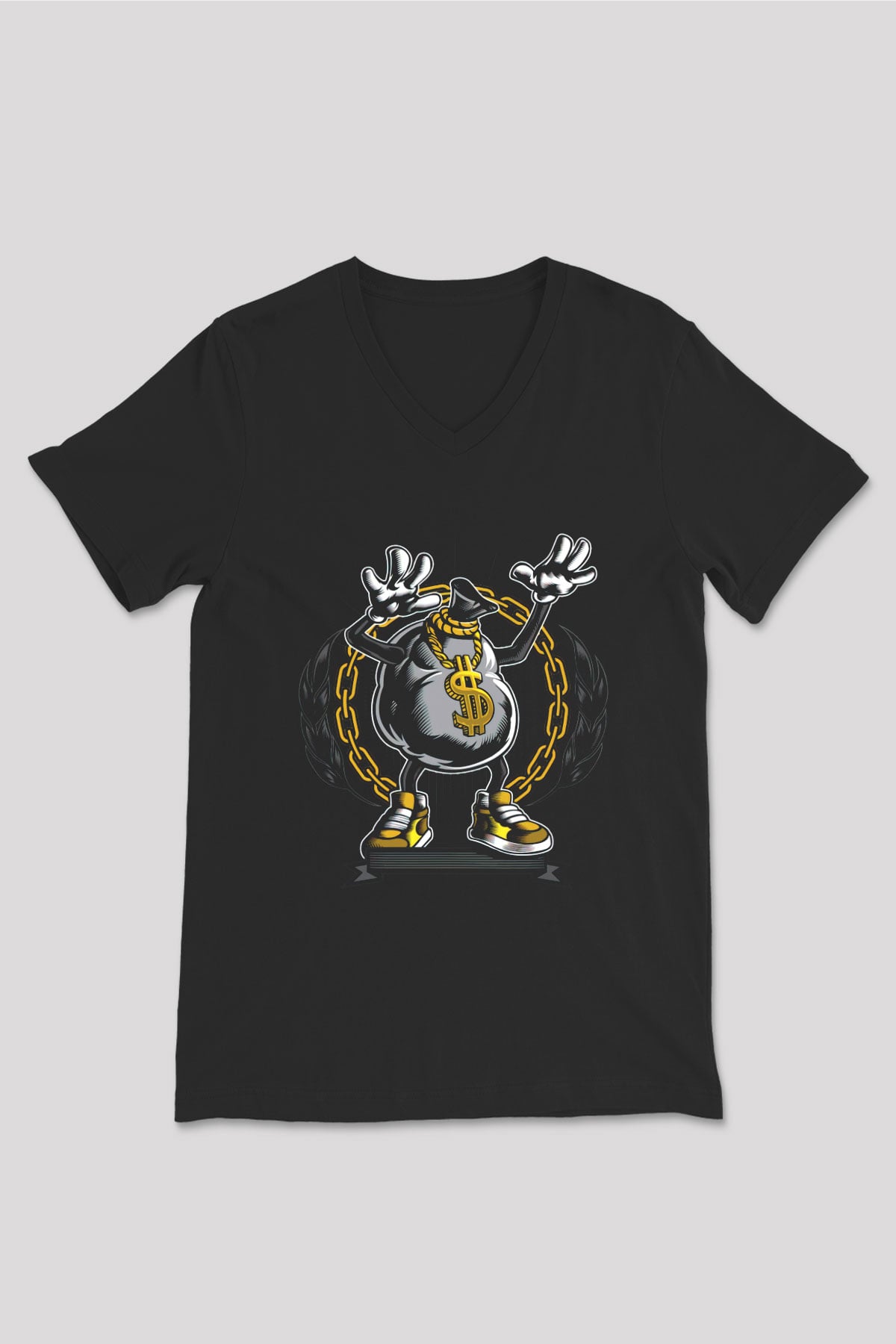 Unisex V Yaka Tişört TSR56