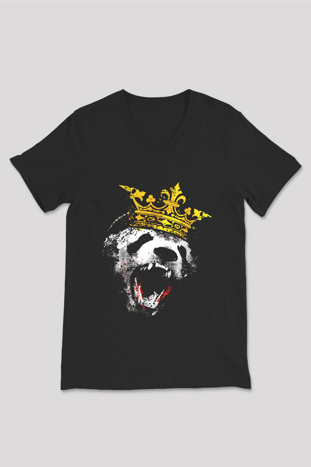 Unisex V Yaka Tişört TSR566