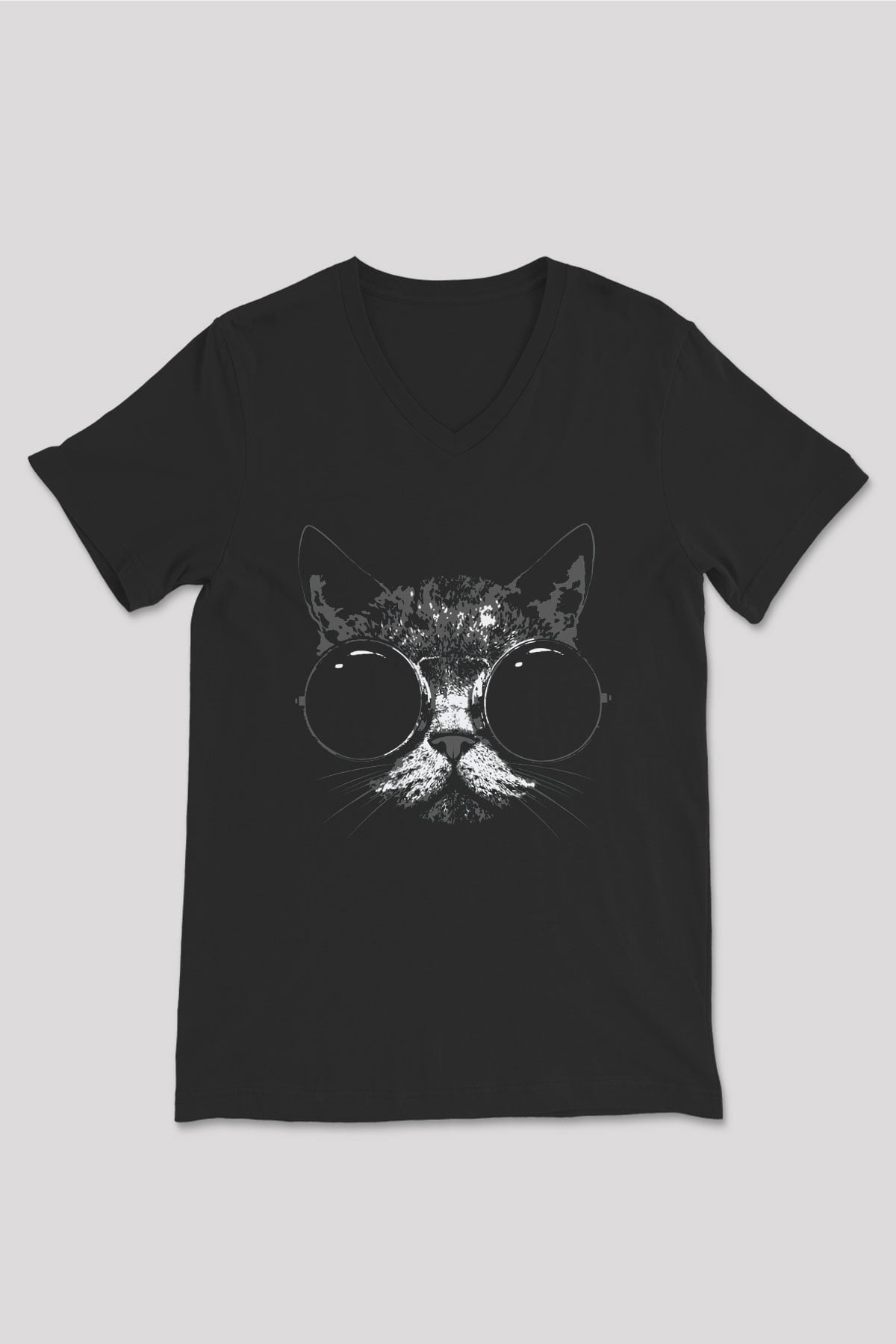 Unisex V Yaka Tişört TSR567