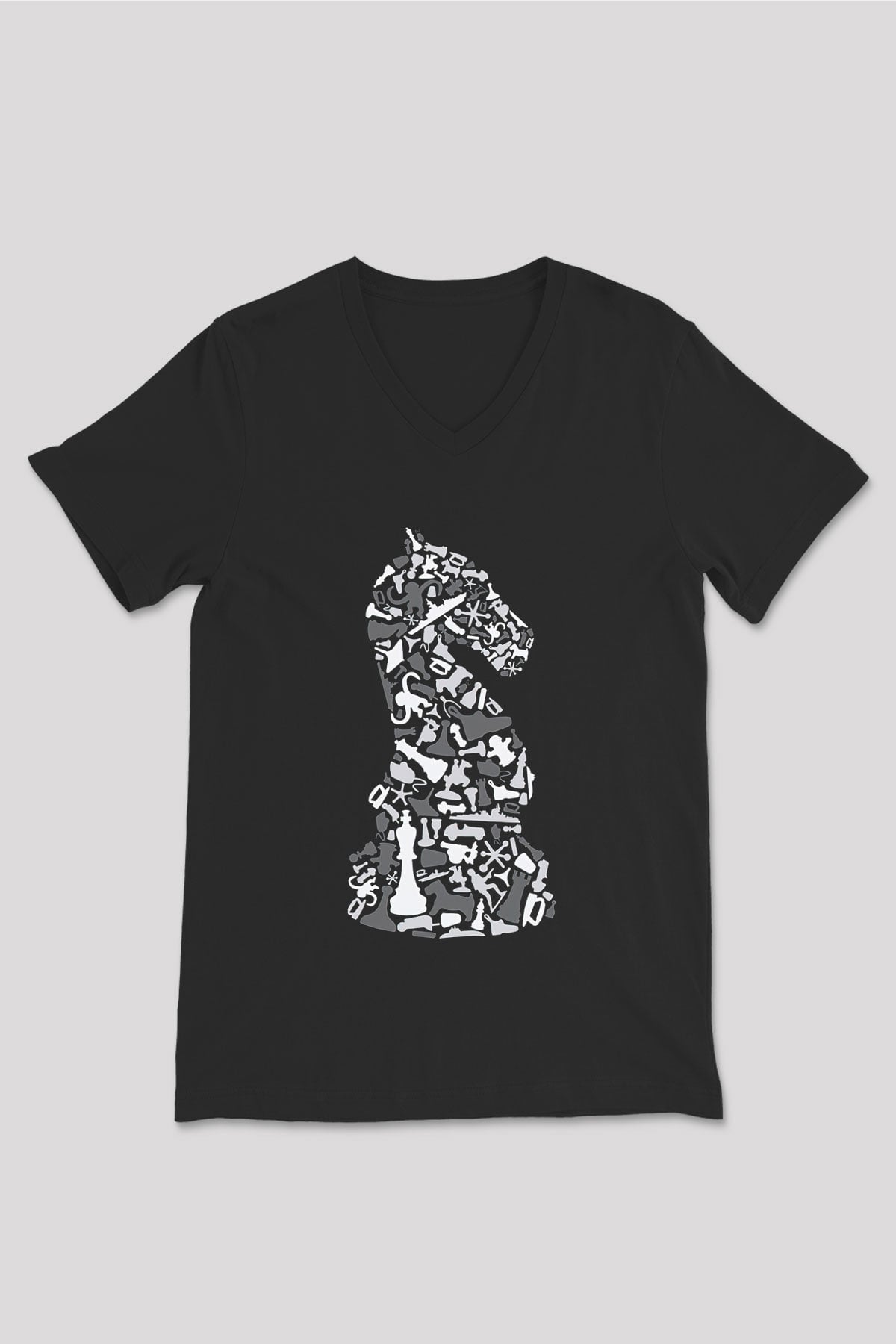 Unisex V Yaka Tişört TSR574