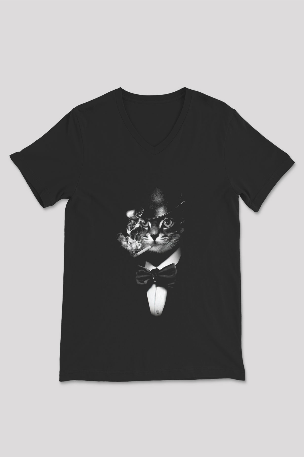 Unisex V Yaka Tişört TSR59