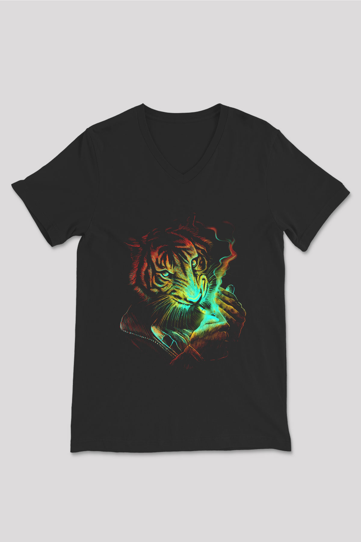Unisex V Yaka Tişört TSR86