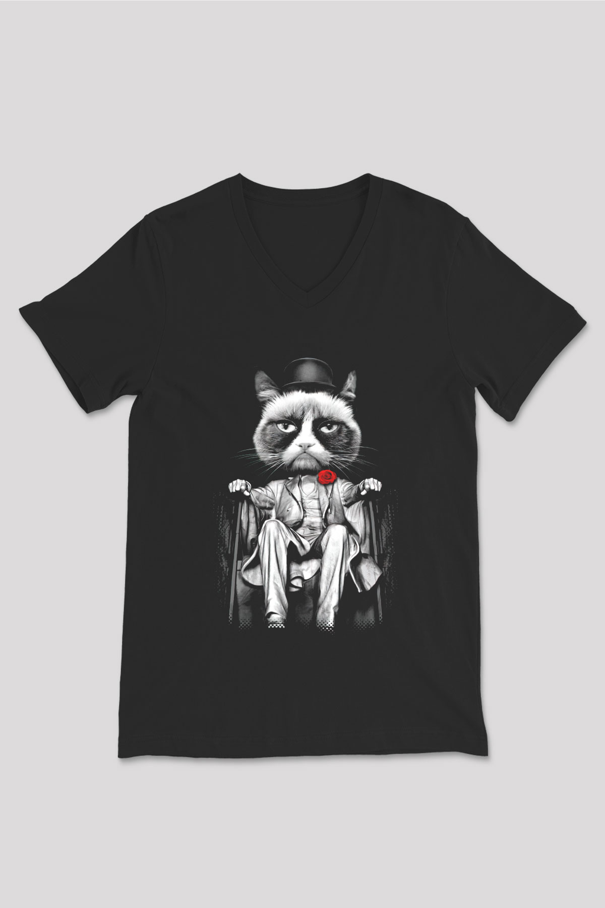 Unisex V Yaka Tişört TSR9