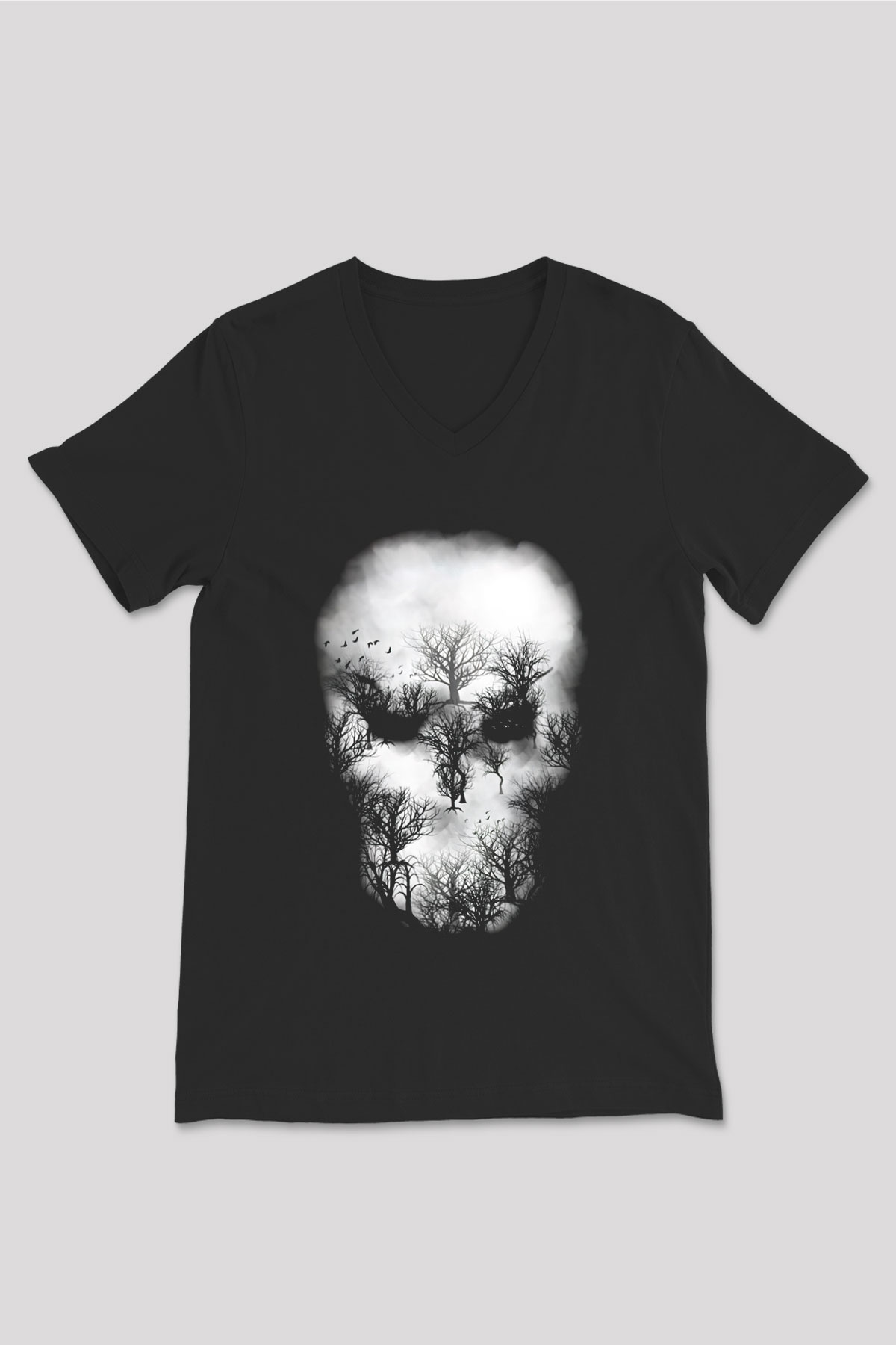 Unisex V Yaka Tişört TSR99