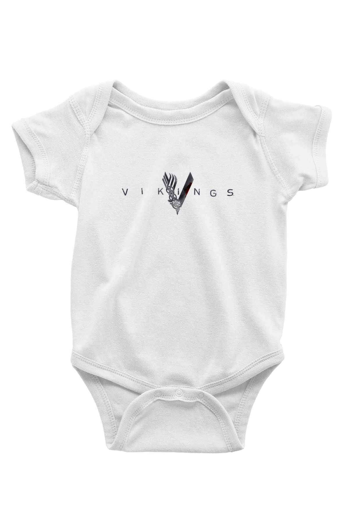 Unisex Vikings Baskılı Bebek Body - Zıbın