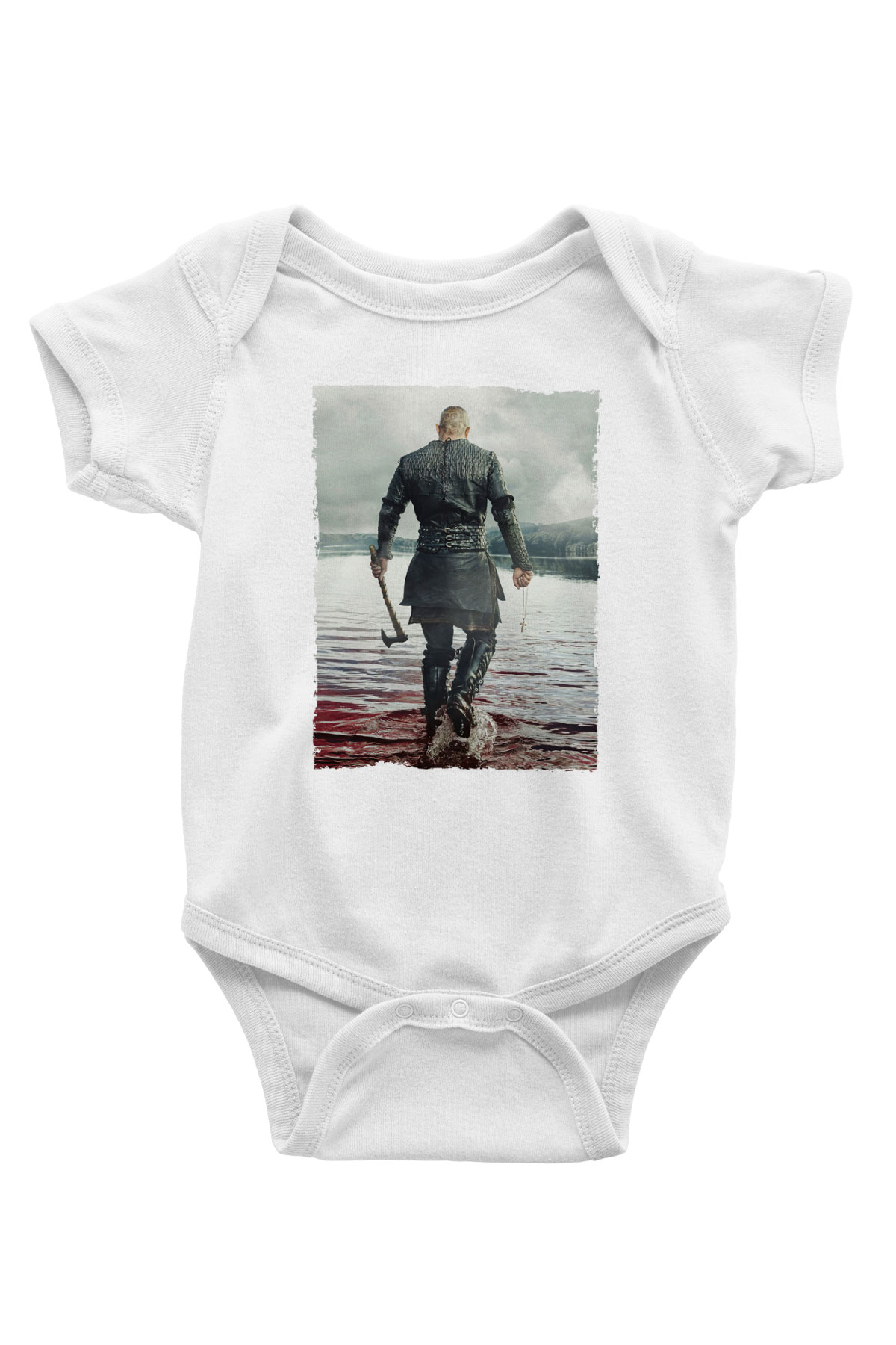 Unisex Vikings Baskılı Bebek Body - Zıbın