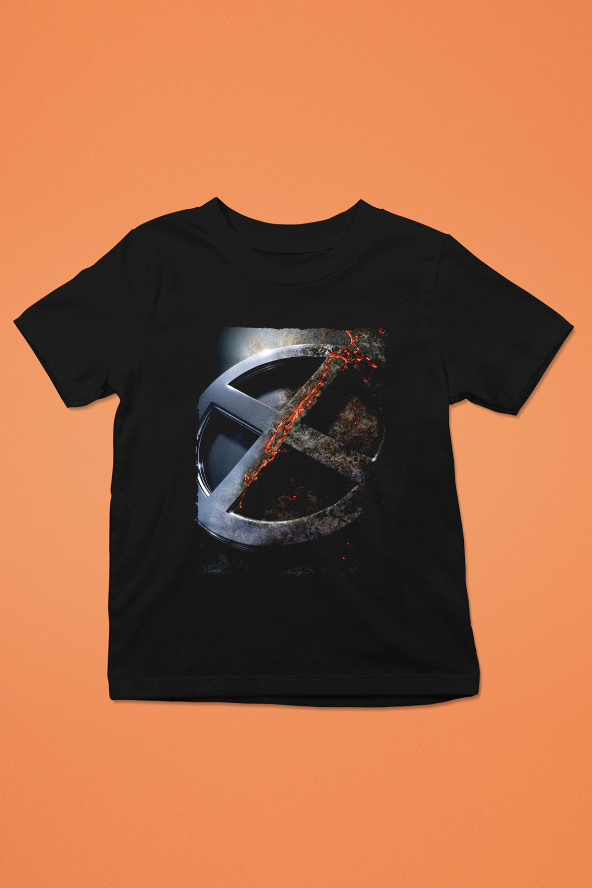 Unisex X-Men Apocalypse Baskılı Siyah Çocuk Tshirt