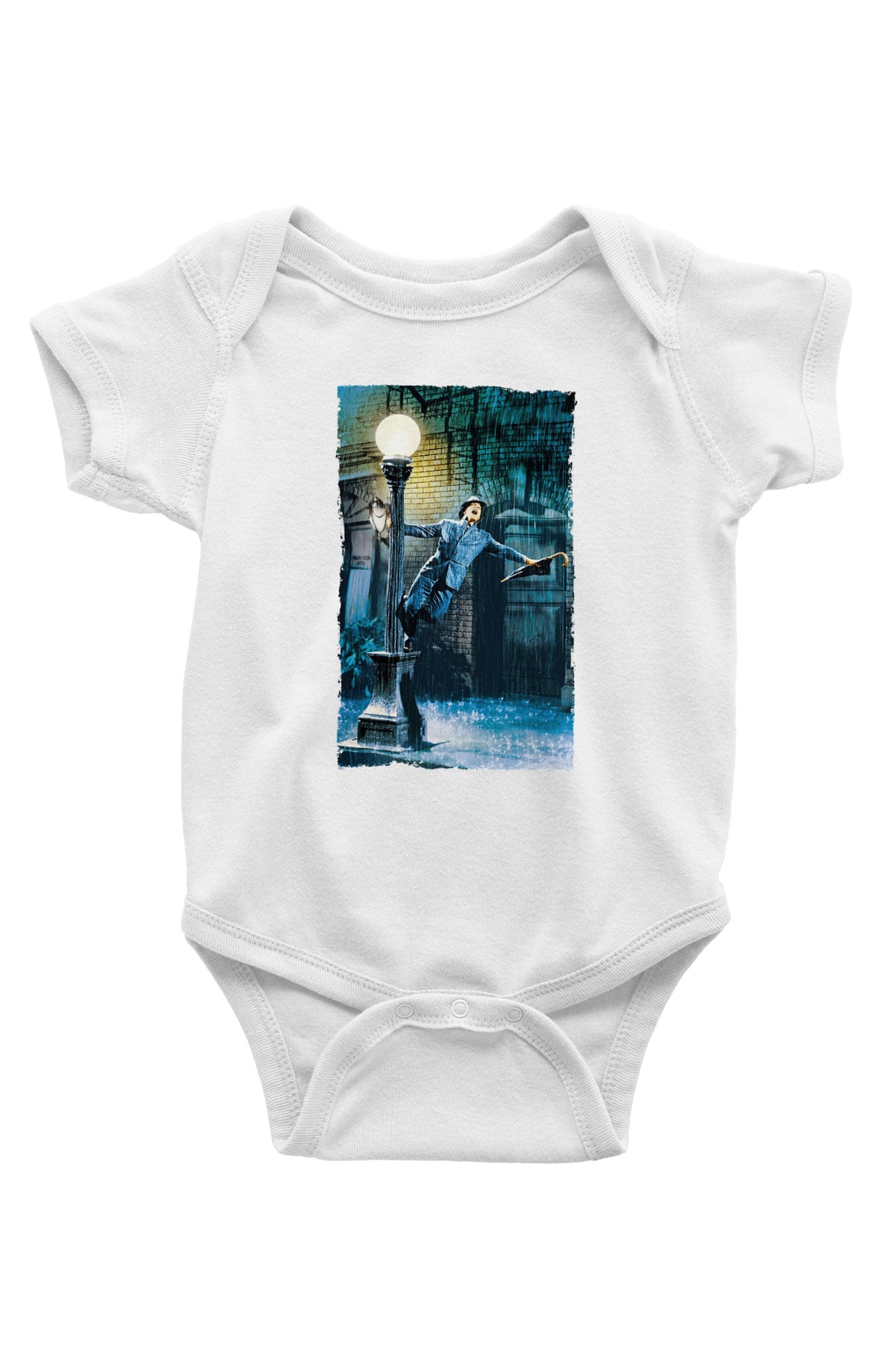 Unisex Yağmur Altında (Singin' in the Rain) Baskılı Bebek Body - Zıbın