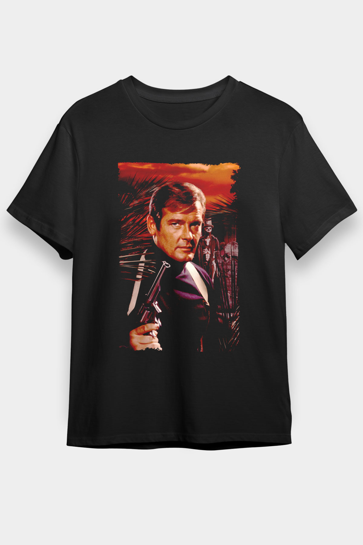 Unisex Yaşamak İçin Öldür (Live and Let Die) Baskılı Siyah T-Shirt