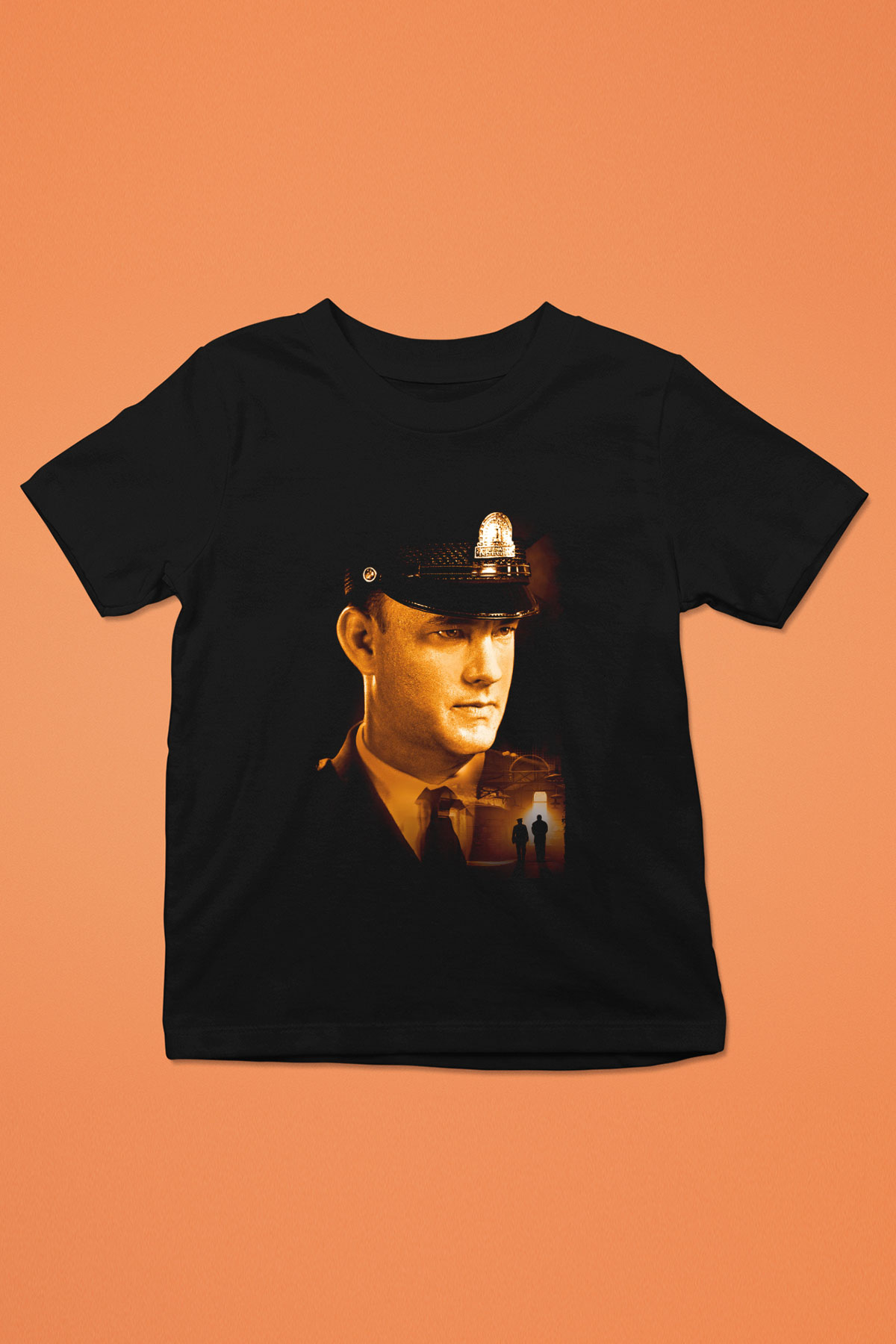 Unisex Yeşil Yol (The Green Mile) Baskılı Siyah Çocuk Tişört