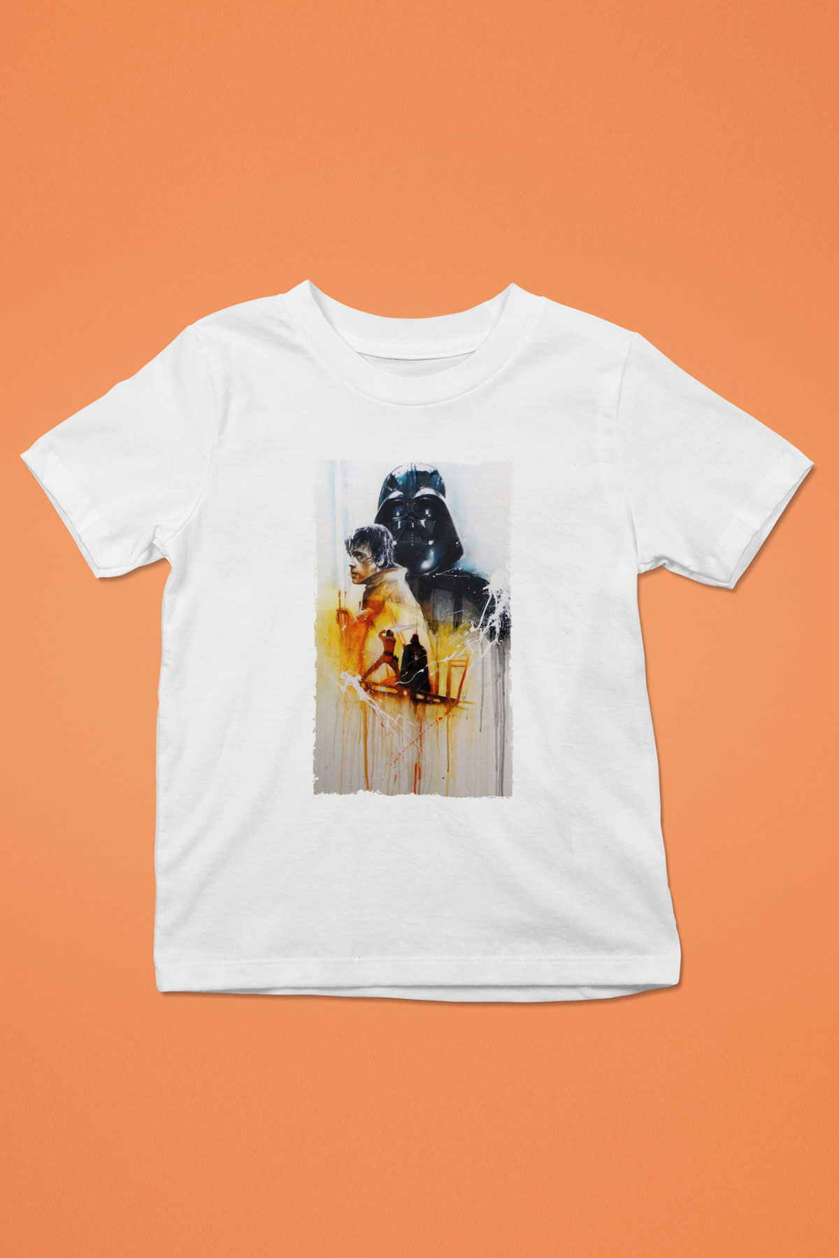 Unisex Yıldız Savaşları (Return of the Jedi) Baskılı Beyaz Çocuk Tişört