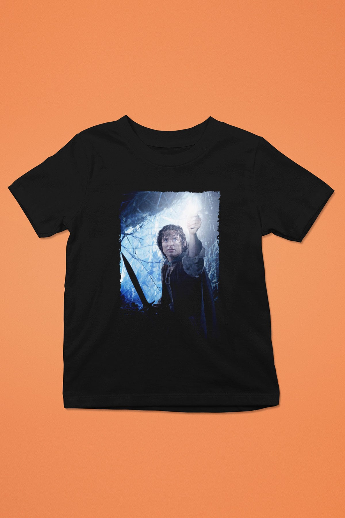Unisex Yüzüklerin Efendisi Kralın Dönüşü (The Lord of the Rings The Return of the King) Baskılı Siyah Çocuk Unisex Tshirt