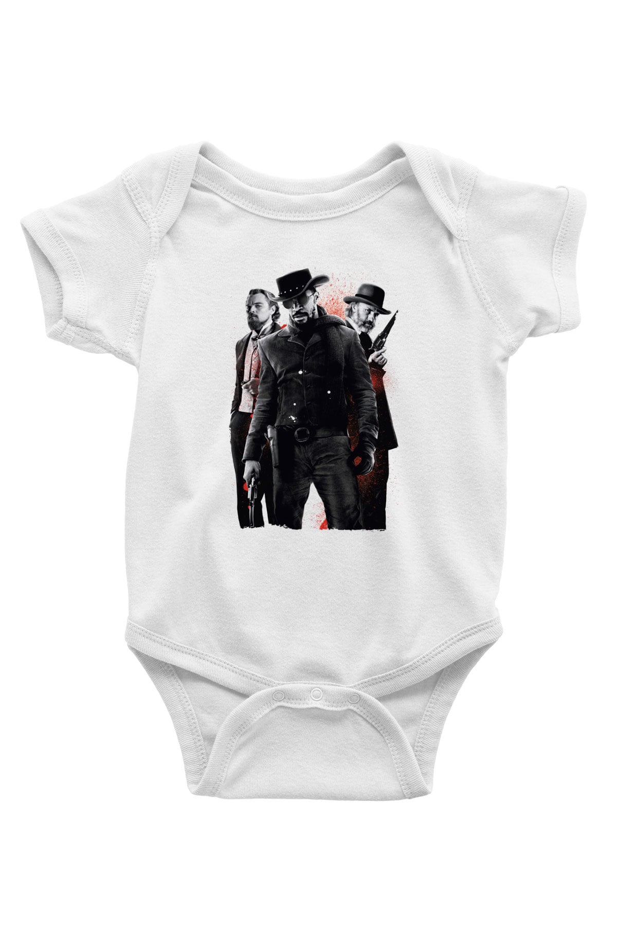 Unisex Zincirsiz - Django Unchained Baskılı Bebek Body - Zıbın