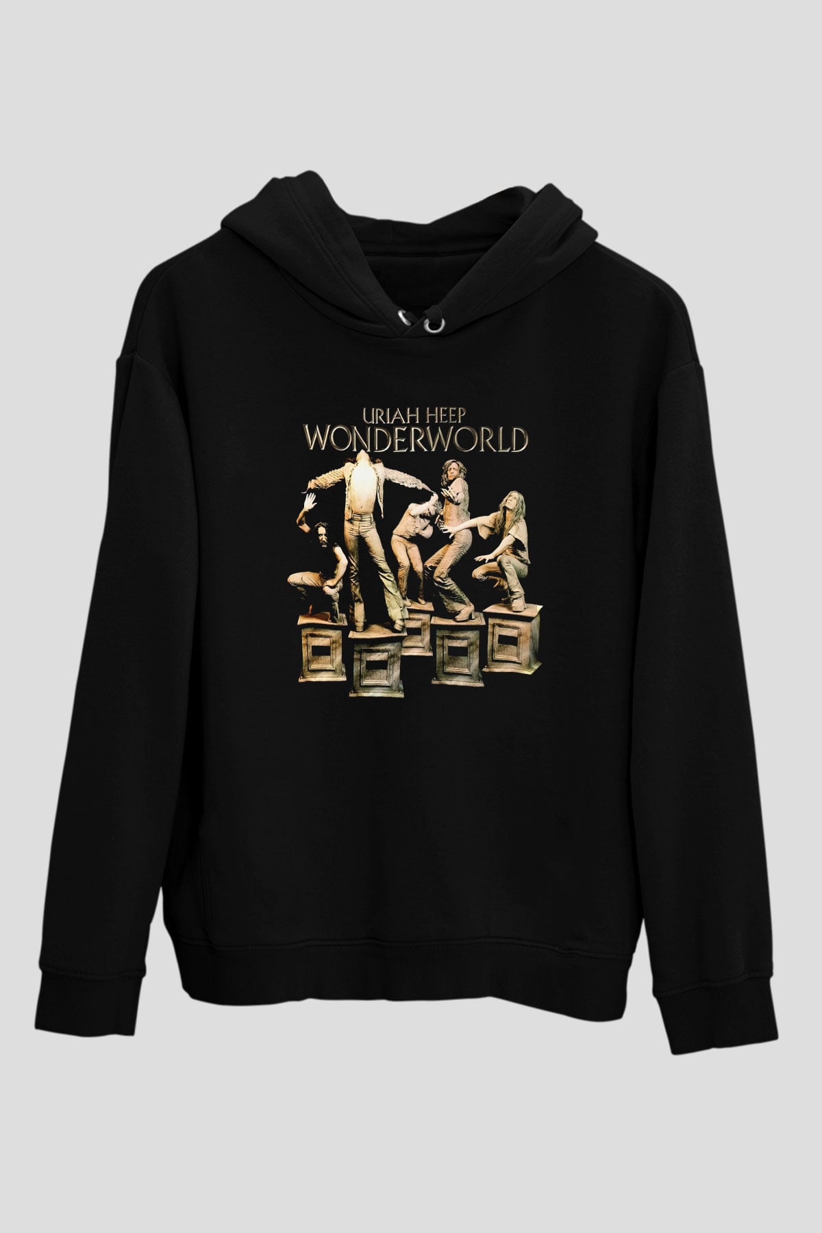 Uriah Heep Siyah Unisex Hoodie