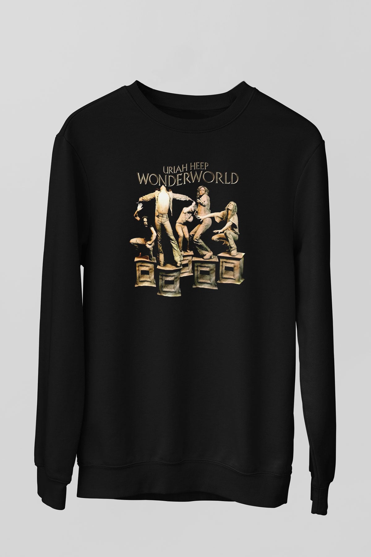 Uriah Heep Siyah Unisex Sweatshirt