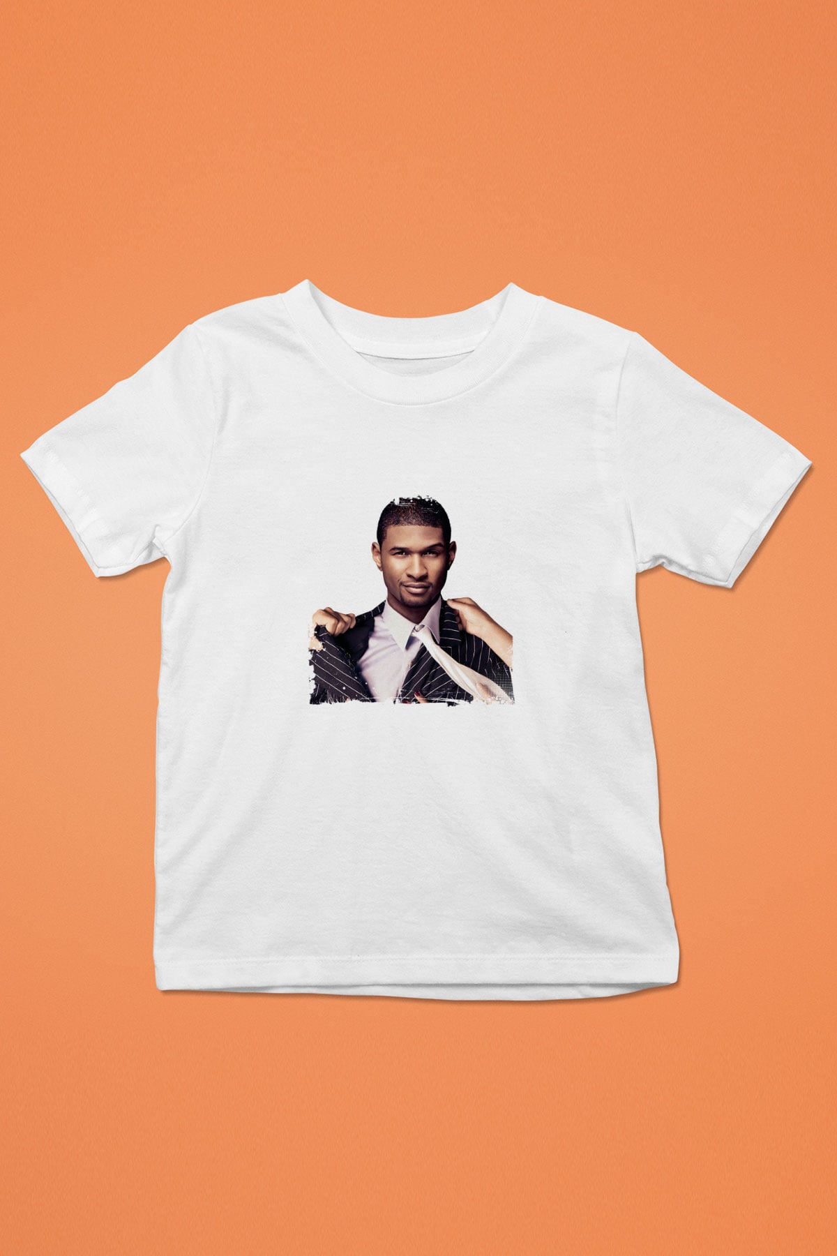 Usher  Baskılı Unisex Beyaz Çocuk Tişört