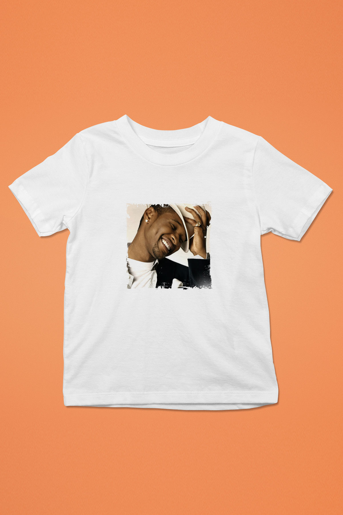 Usher  Baskılı Unisex Beyaz Çocuk Tişört
