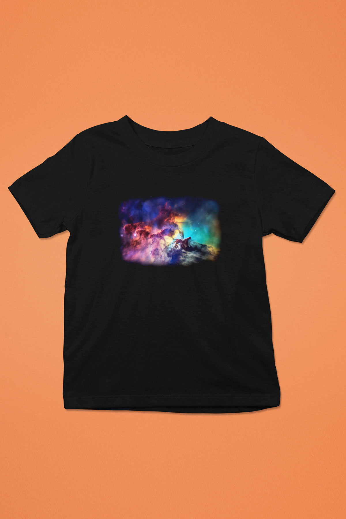 Uzay Siyah Unisex Çocuk Tişört