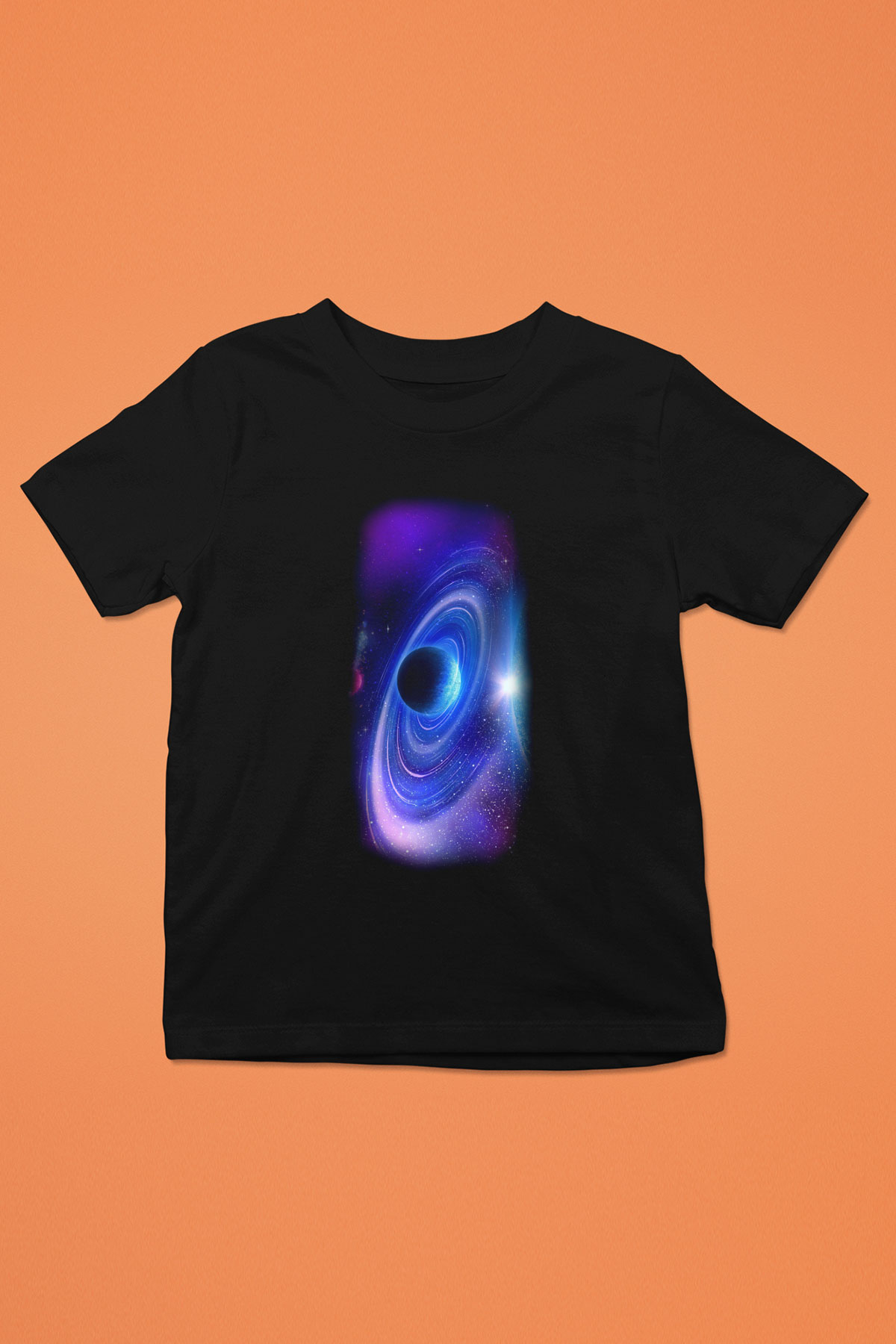 Uzay Siyah Unisex Çocuk Tişört