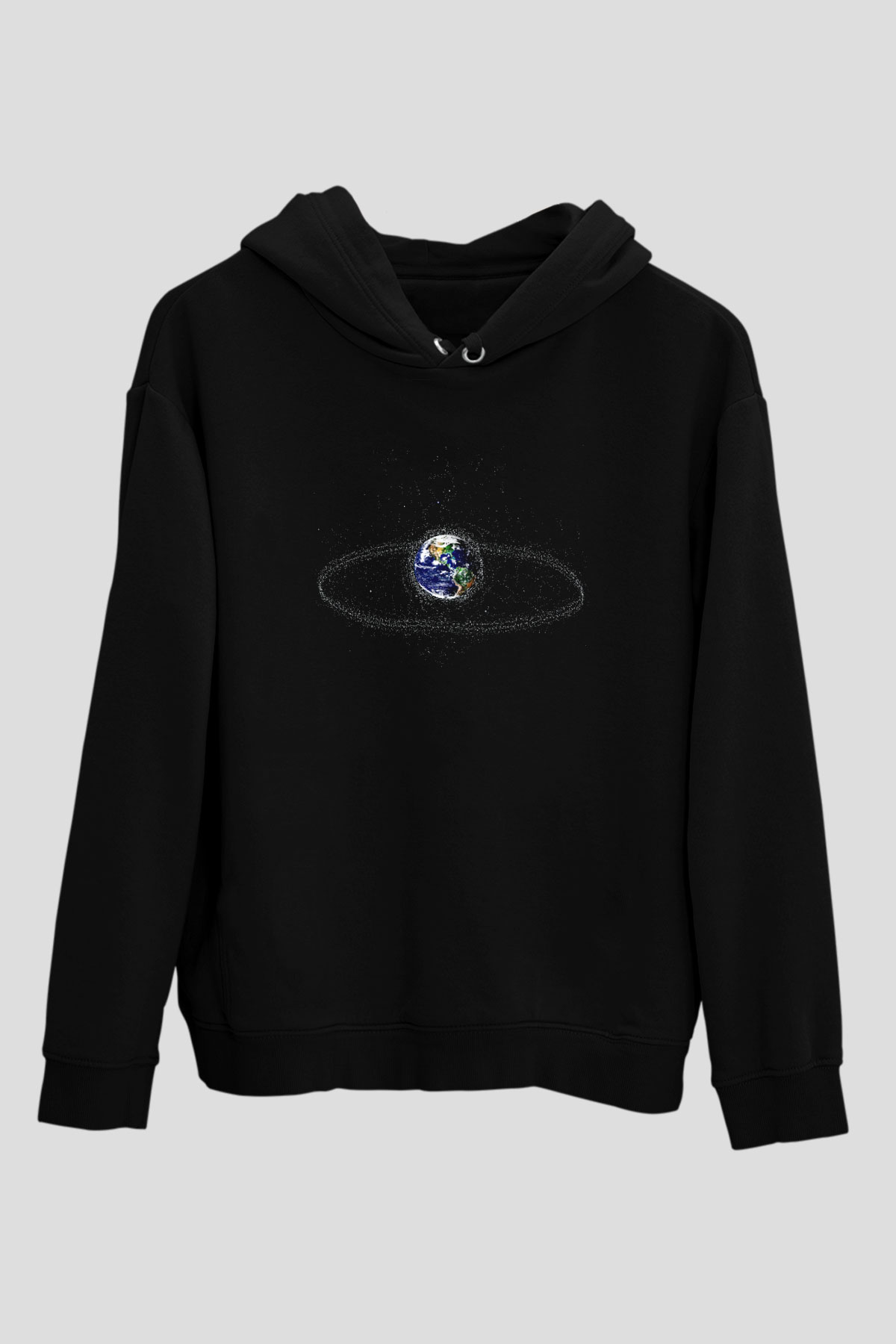 Uzay Siyah Unisex Hoodie