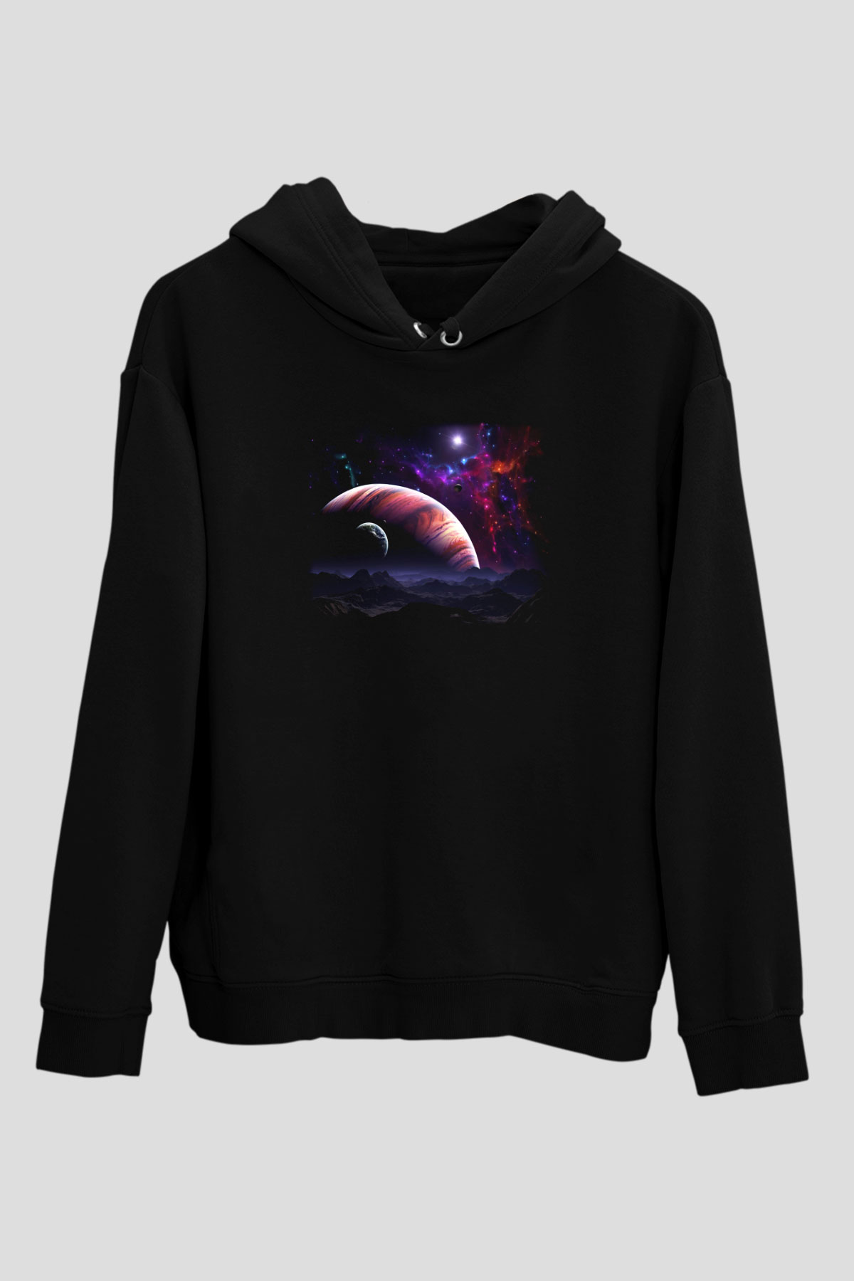 Uzay Siyah Unisex Hoodie