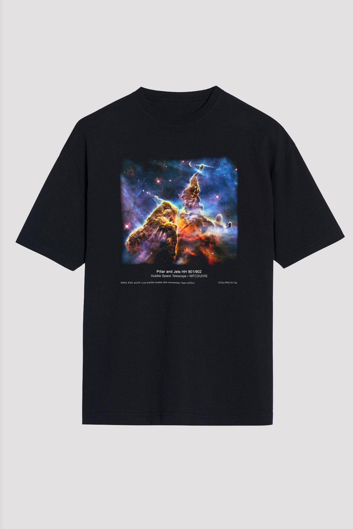 Uzay Siyah Unisex Oversize Tişört T-Shirt