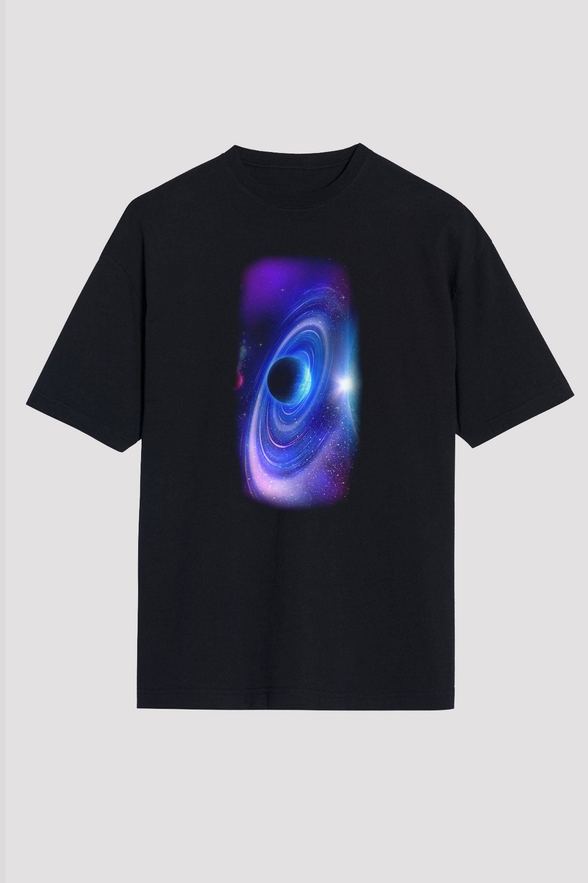 Uzay Siyah Unisex Tişört T-Shirt - TişörtFabrikası
