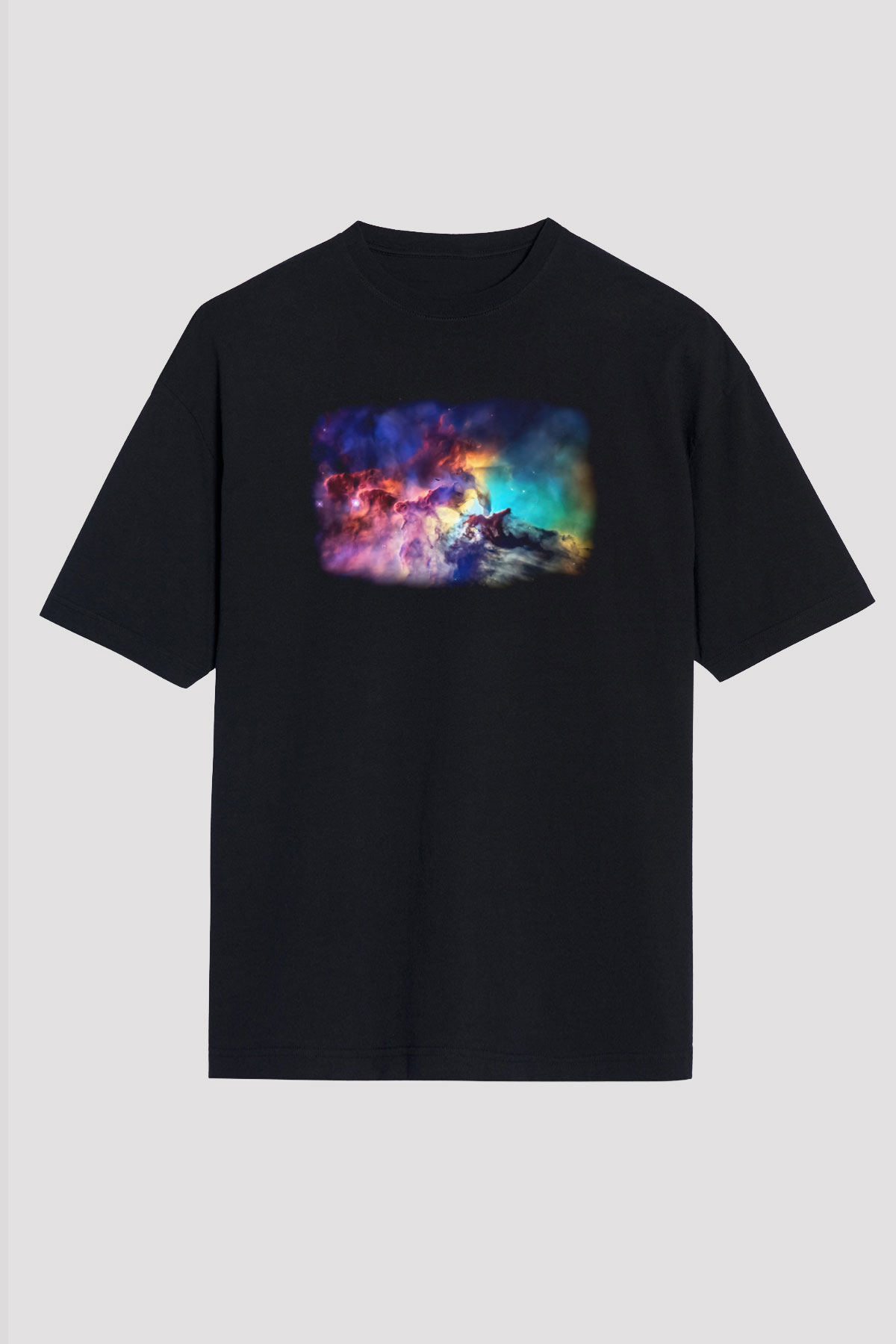 Uzay Siyah Unisex Tişört T-Shirt - TişörtFabrikası