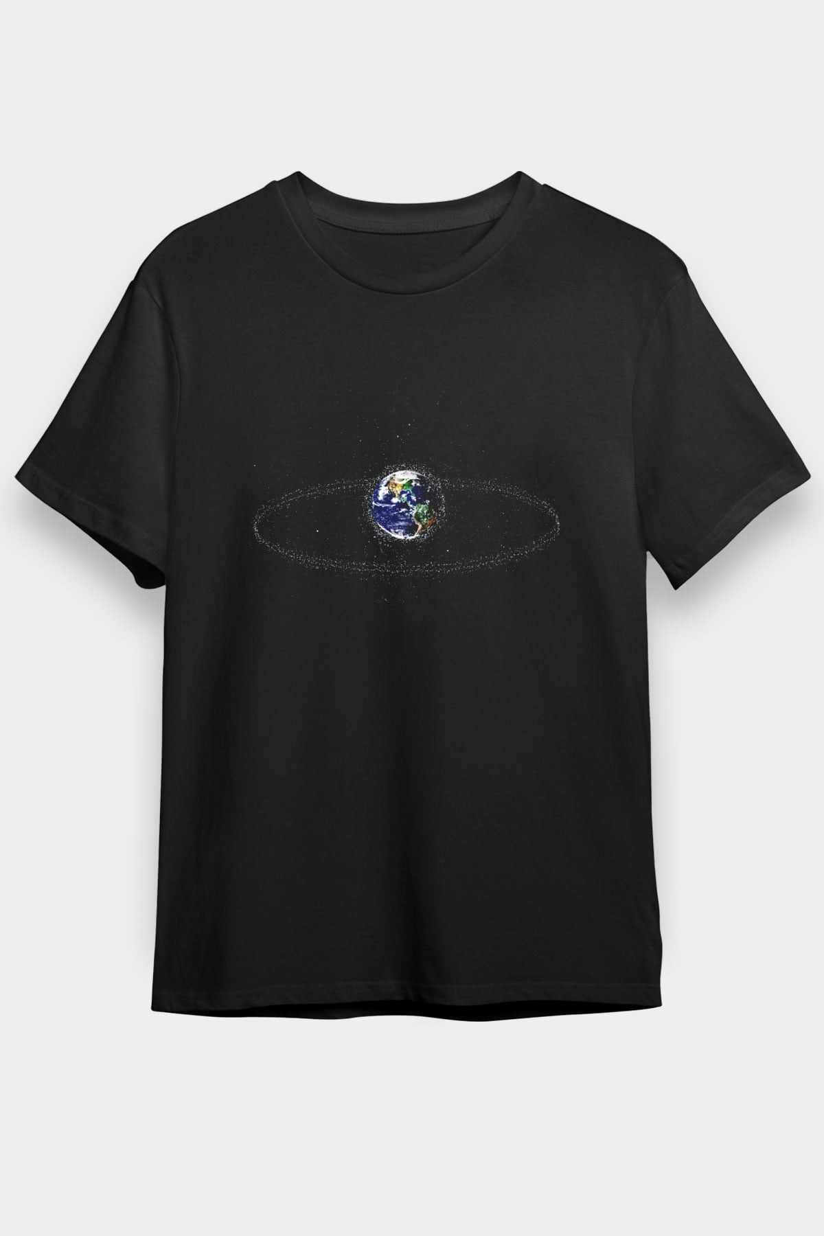 Uzay Siyah Unisex Tişört T-Shirt - TişörtFabrikası