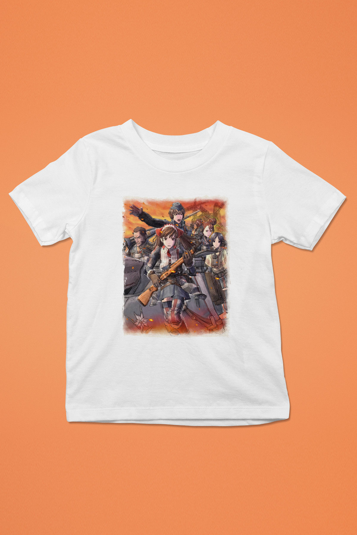 Valkyria Chronicles Beyaz Unisex Çocuk Tişört