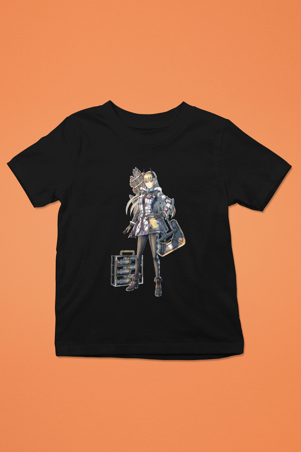 Valkyria Chronicles Siyah Unisex Çocuk Tişört