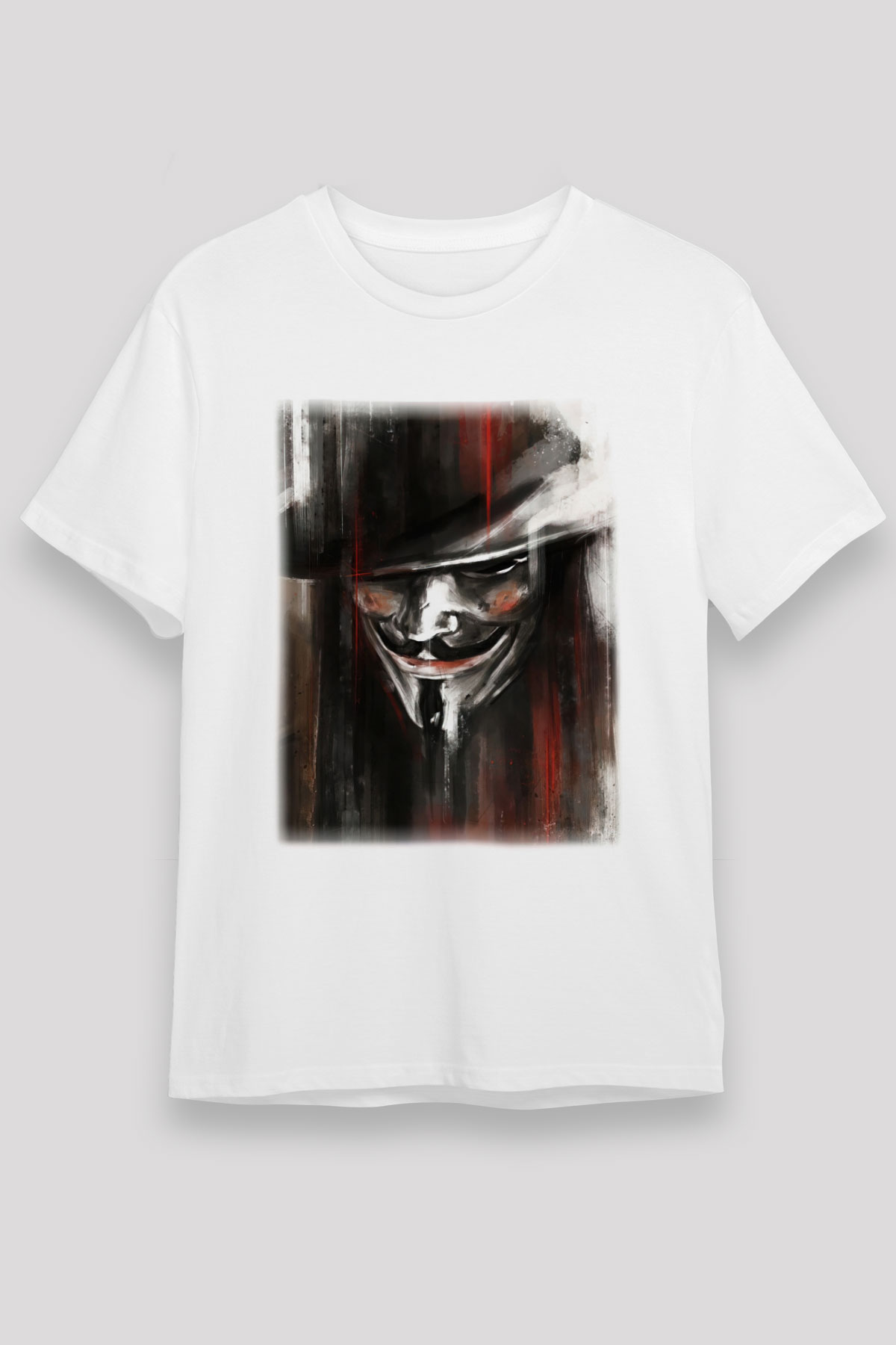 Vendetta Beyaz Unisex Tişört T-Shirt