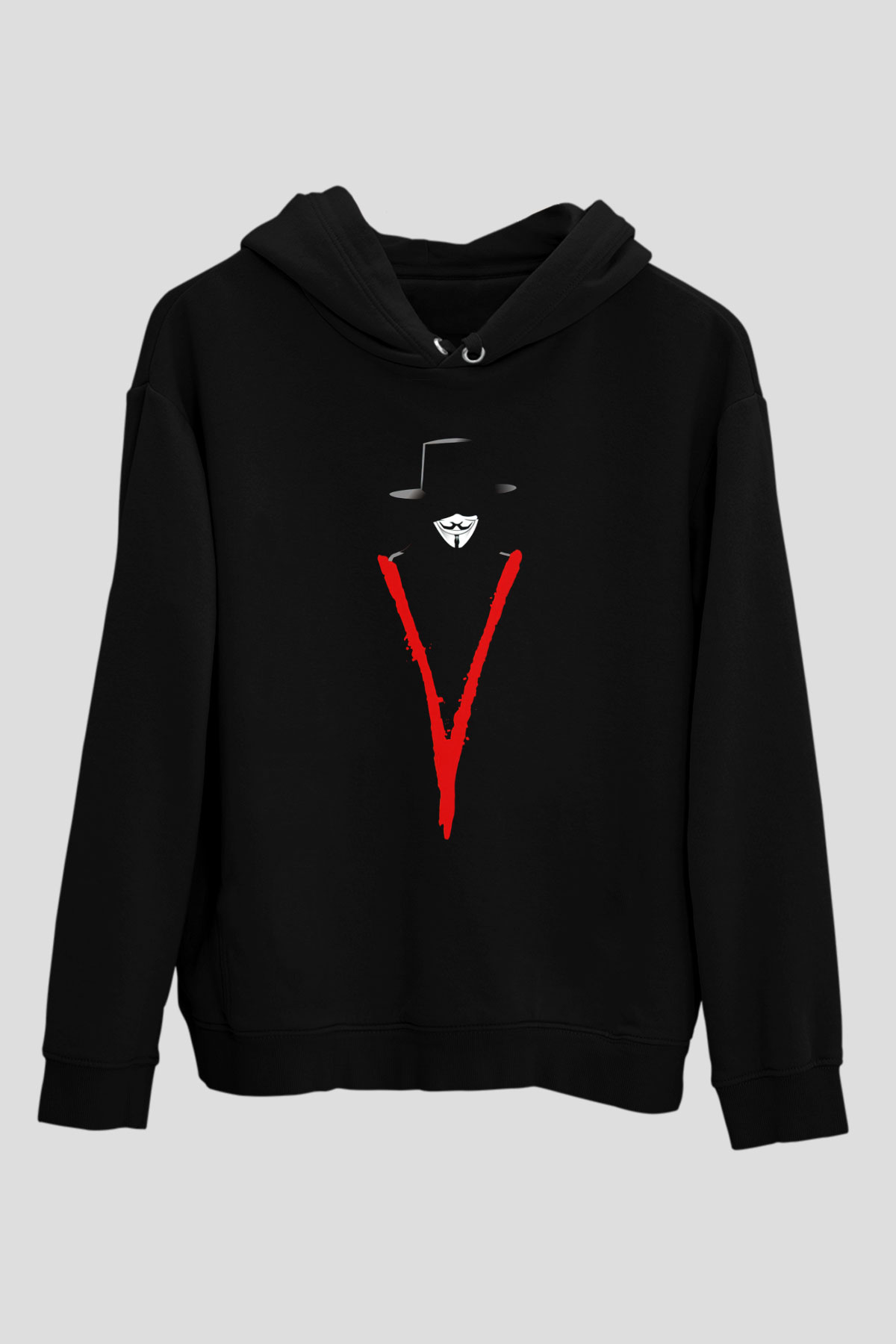 Vendetta Siyah Unisex Hoodie