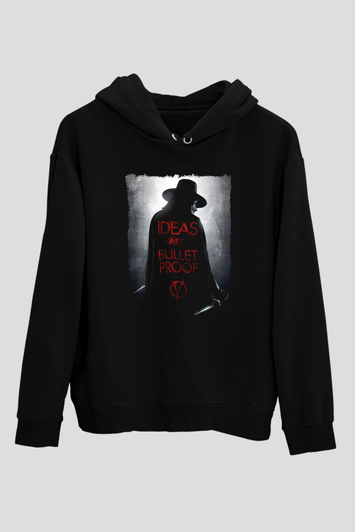 Vendetta Siyah Unisex Hoodie