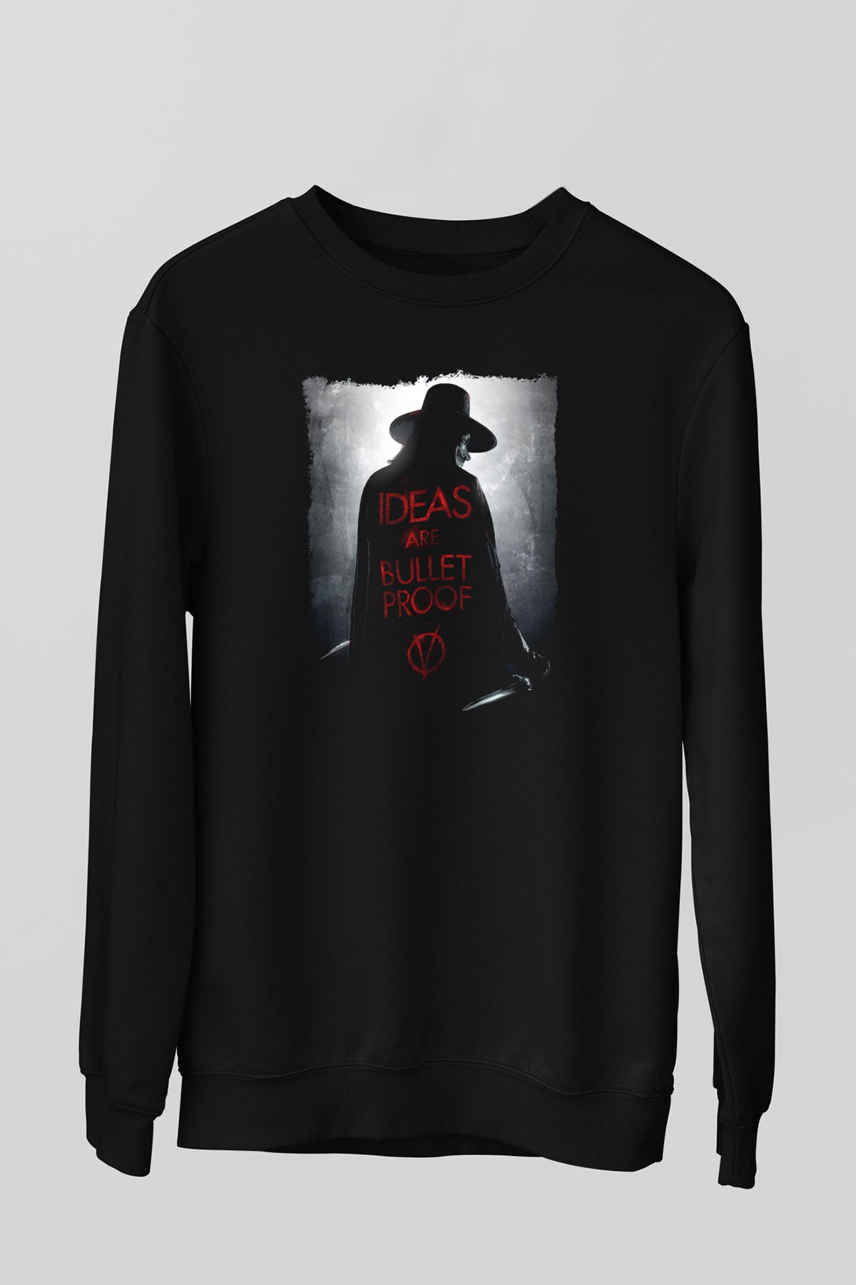 Vendetta Siyah Unisex Sweatshirt